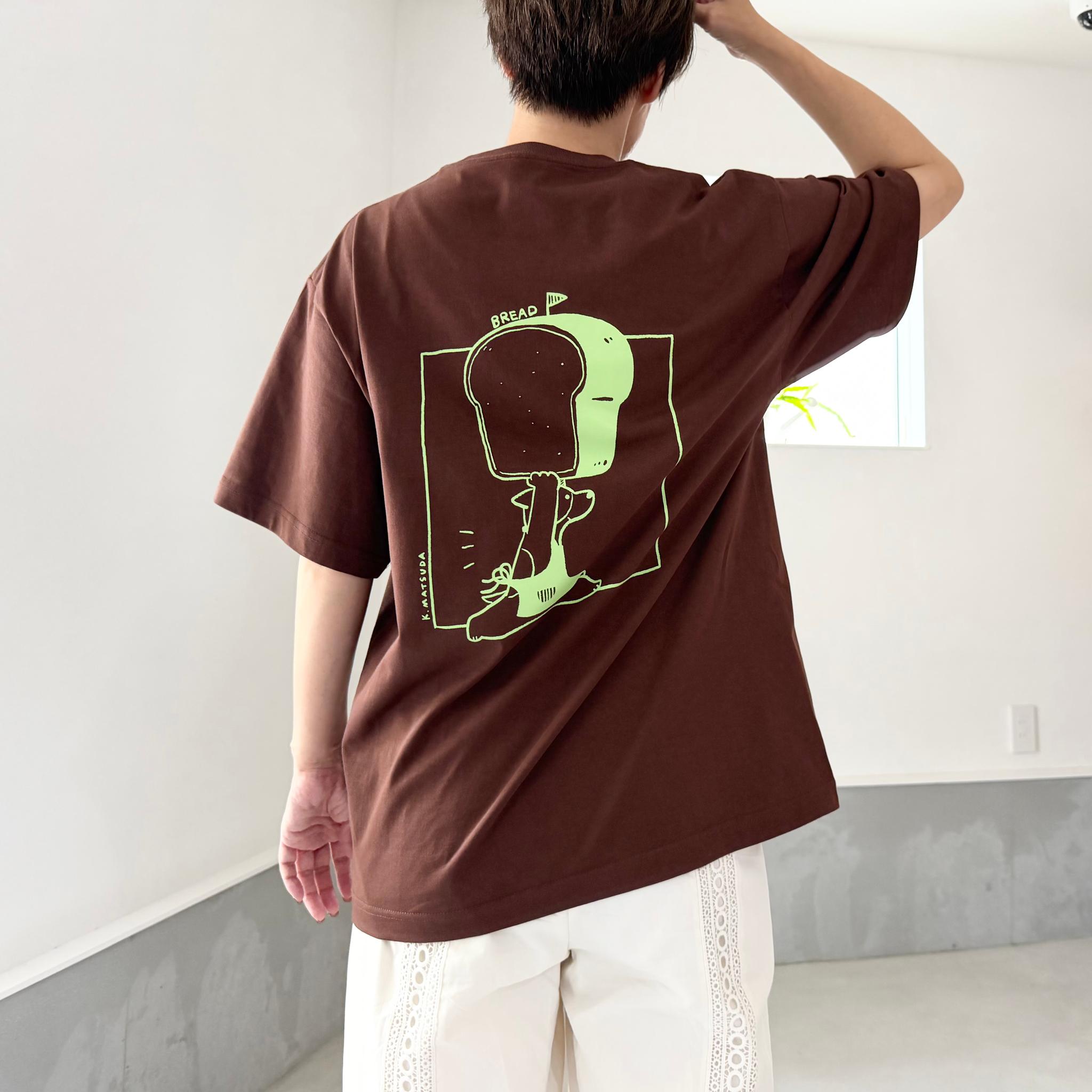 【ユニセックス】コラボプリント リラックスフィットTシャツ-BREAD 5色展開【ブルー】 | 15枚目