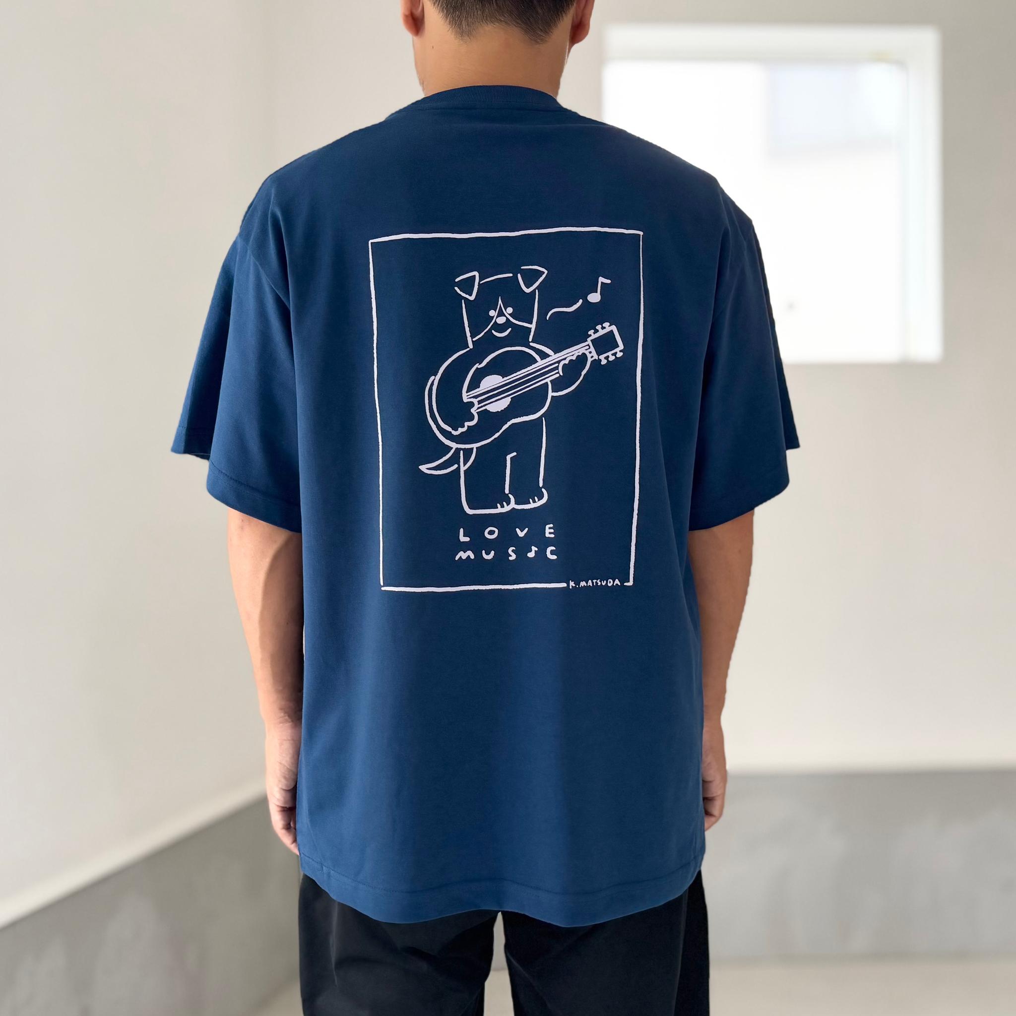 【ユニセックス】コラボプリント リラックスフィットTシャツ-music 5色展開【グリーン】 | 17枚目