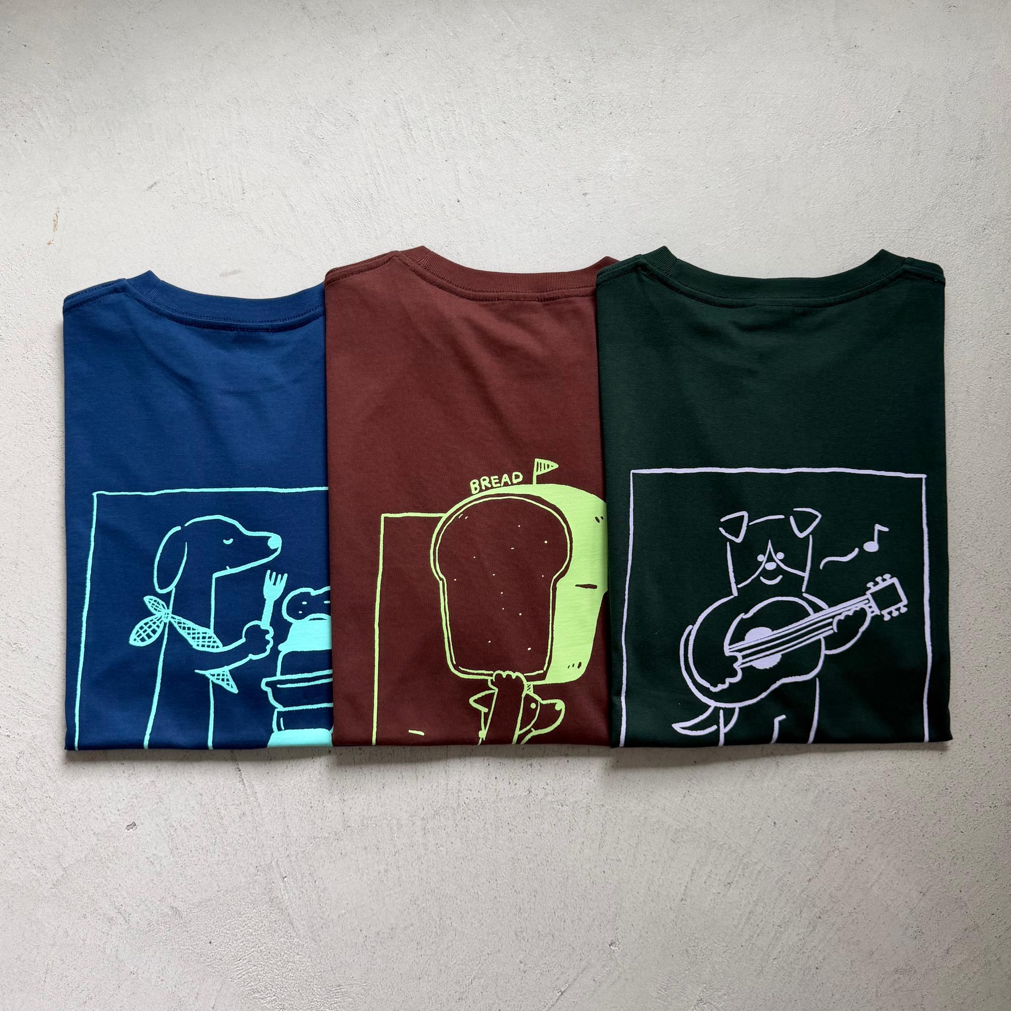 お得な3枚セット♪【ユニセックス】コラボプリント リラックスフィットTシャツ-K.MATSUDA | 2枚目
