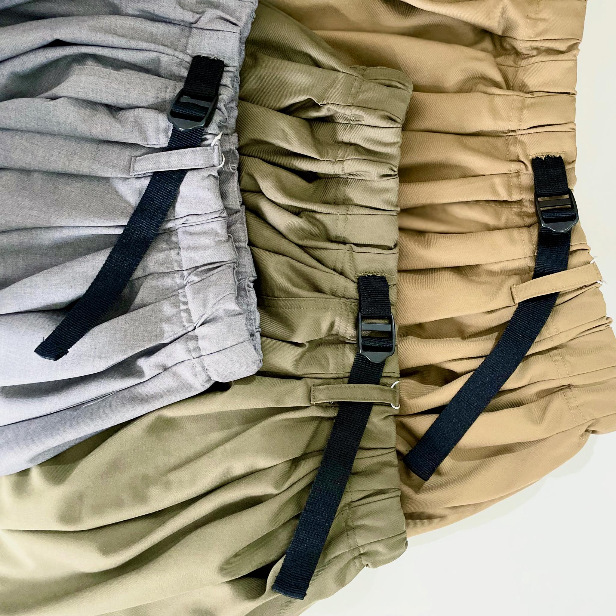 Aライン ベルト付 タックスカート【3色展開】 | 5枚目