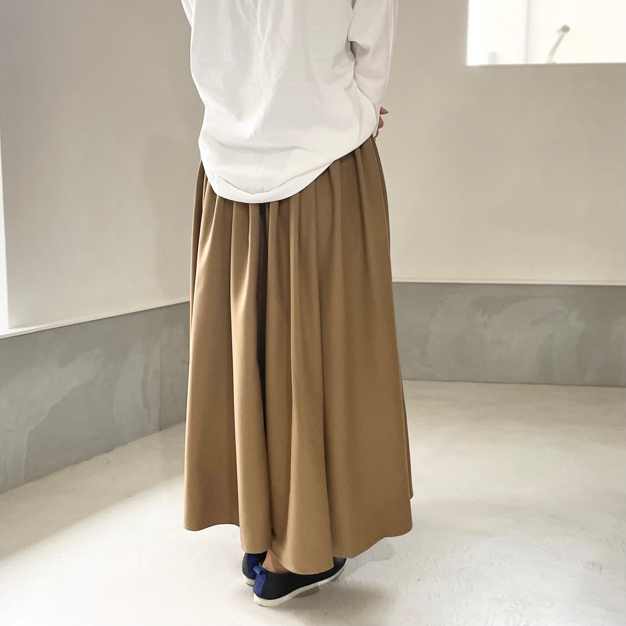 Aライン ベルト付 タックスカート【3色展開】 | 9枚目