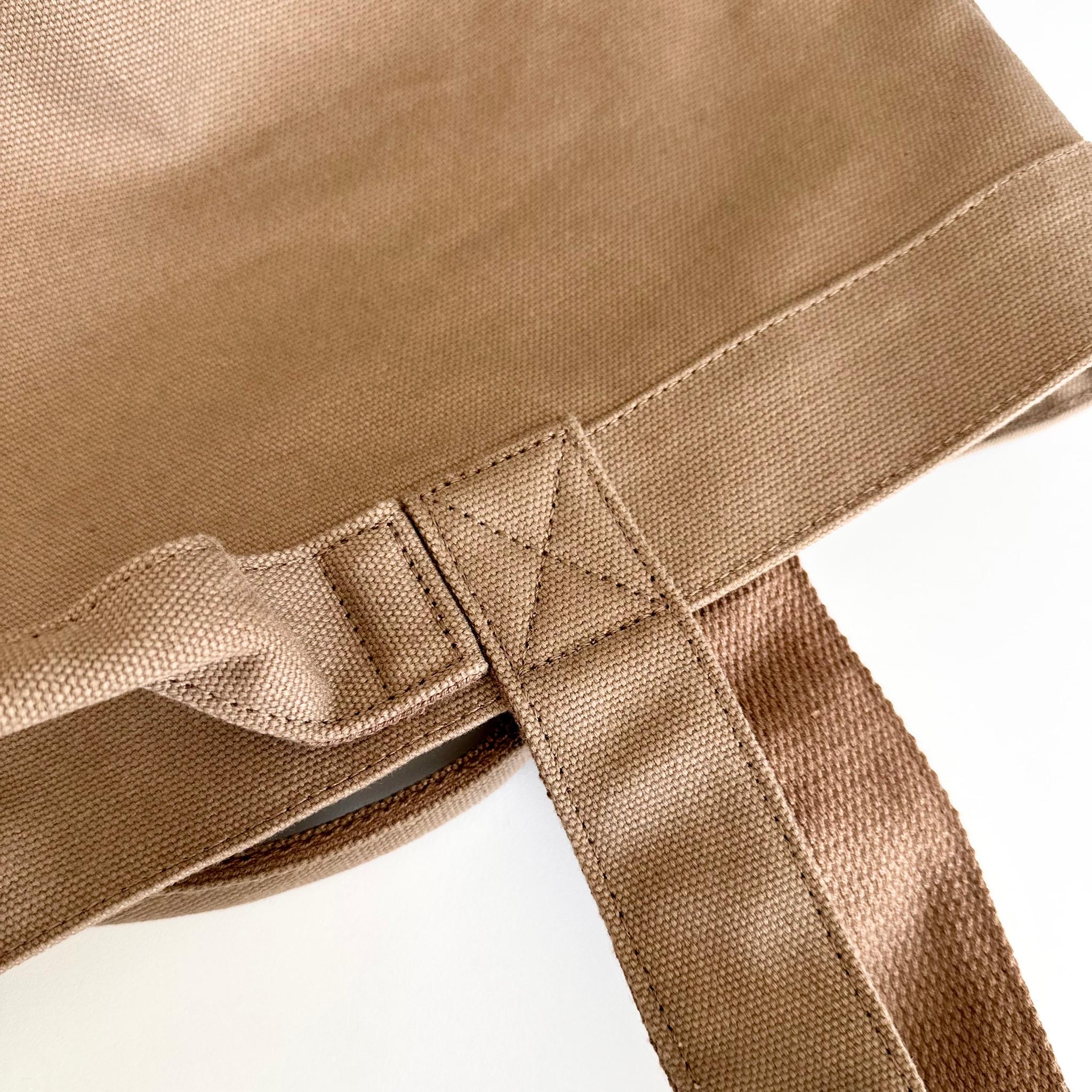 『2025新作』大容量 2WAY ヘビーキャンバス トートバッグ　L-size【グレイッシュカーキ】 | 10枚目