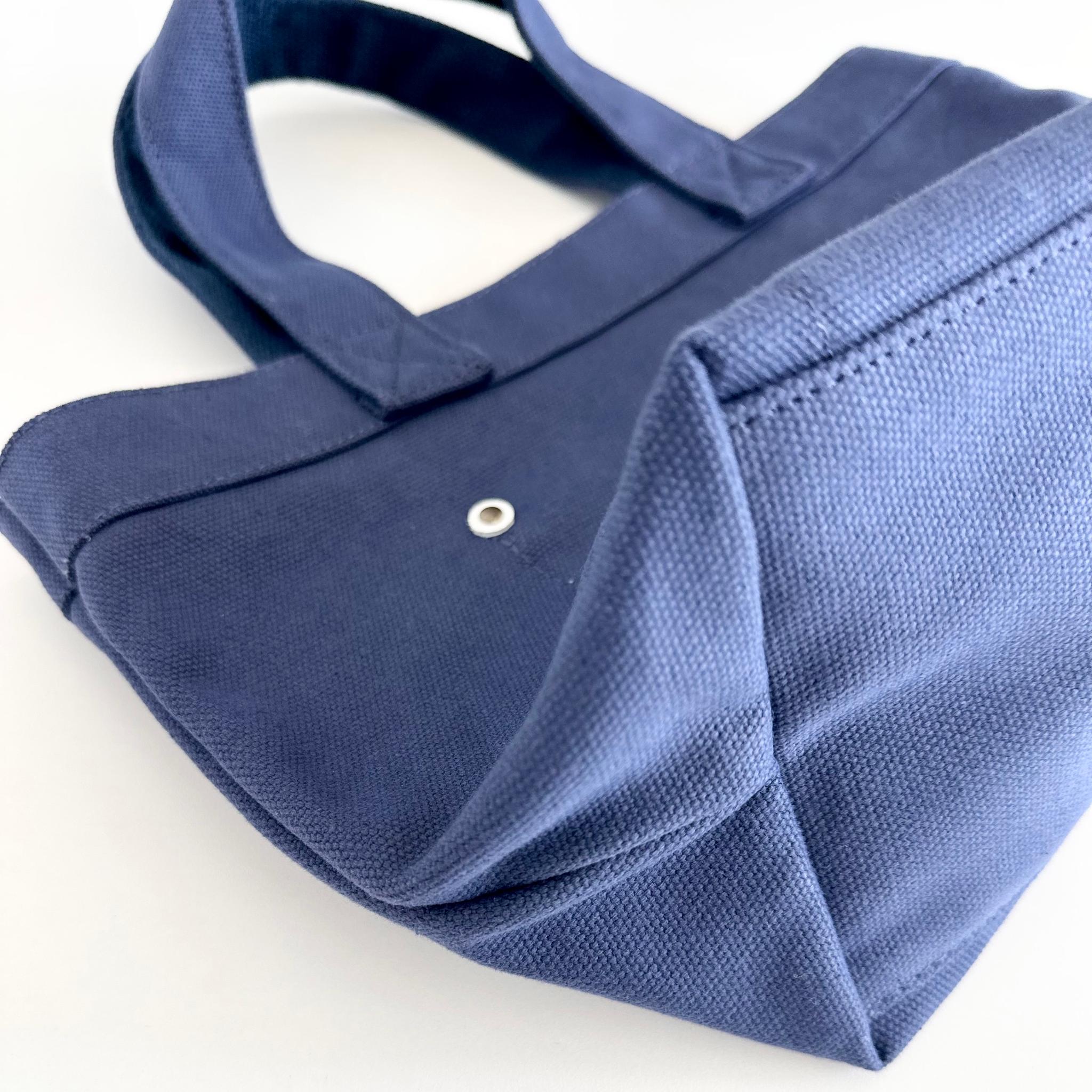 『2025新作』レザーパッチ付 ヘビーキャンバス トートバッグ　S-size【ブラック】 | 8枚目