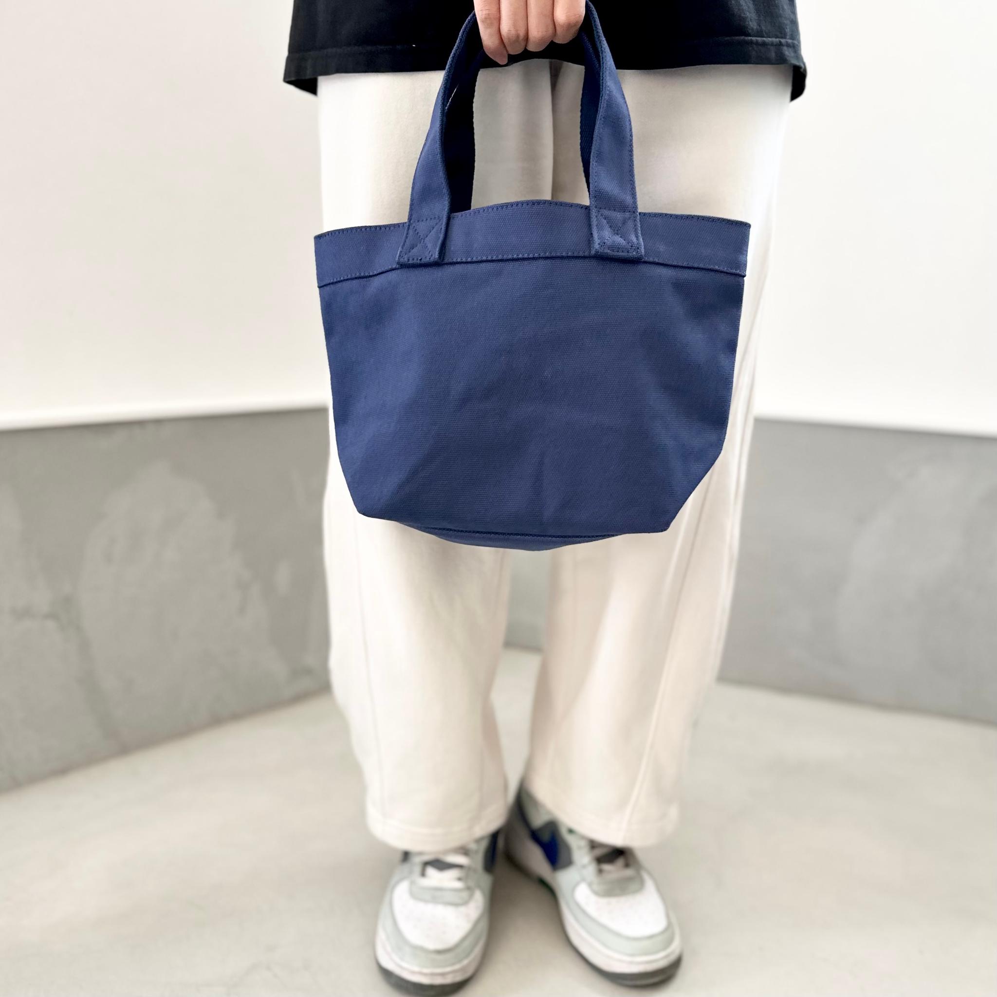 『2025新作』レザーパッチ付 ヘビーキャンバス トートバッグ　S-size【ブラウン】 | 15枚目