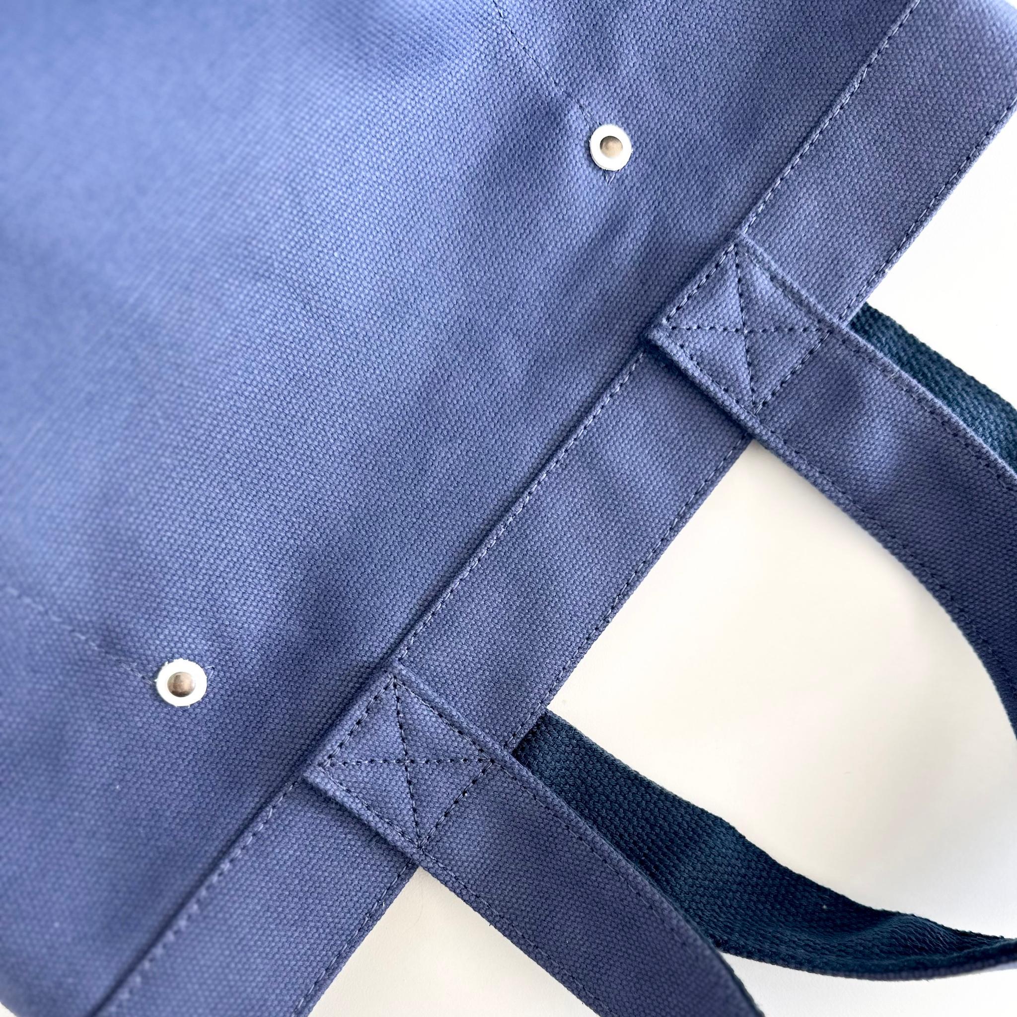 『2025新作』レザーパッチ付 ヘビーキャンバス トートバッグ　S-size【ブラウン】 | 8枚目