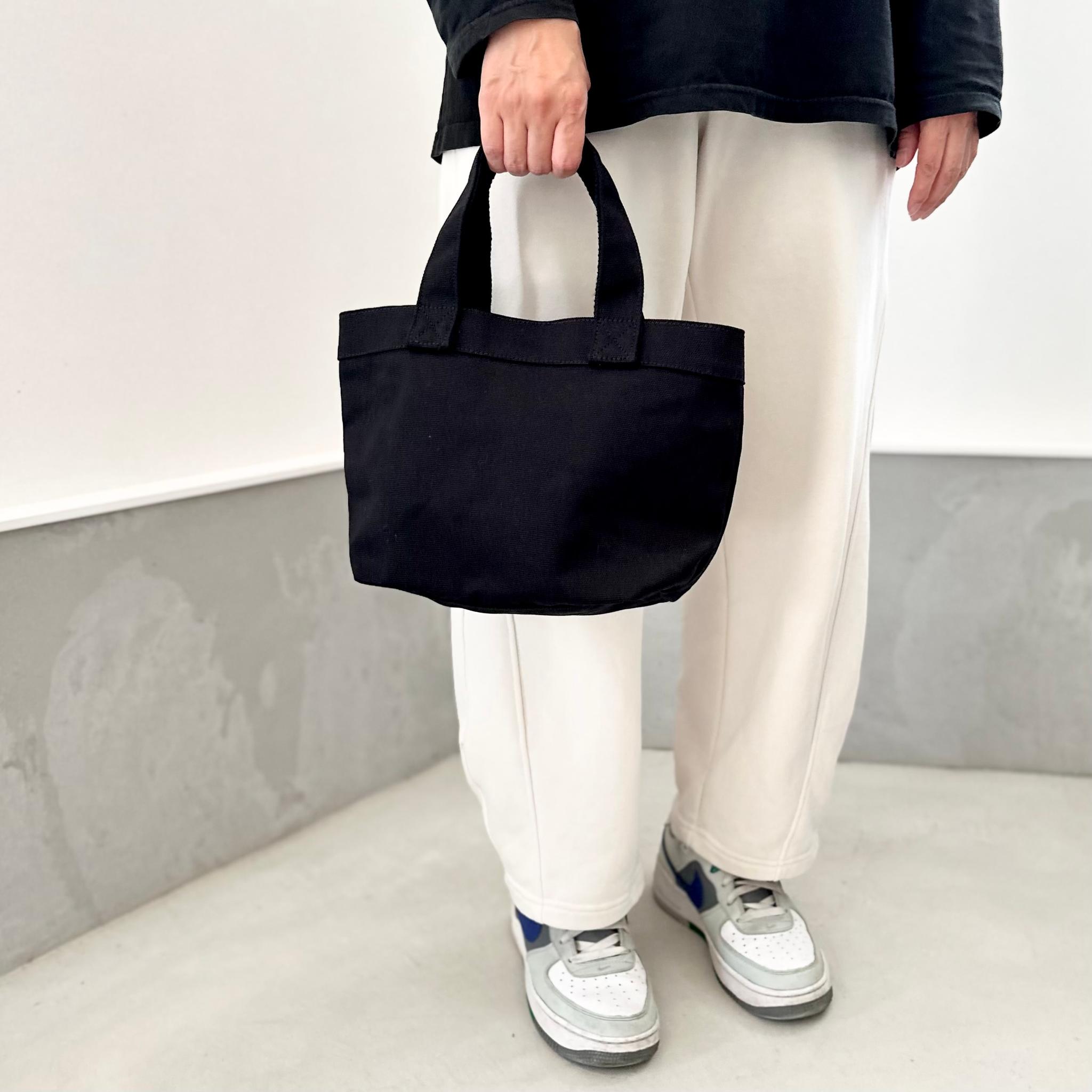 『2025新作』レザーパッチ付 ヘビーキャンバス トートバッグ　S-size【4色展開】 | 13枚目