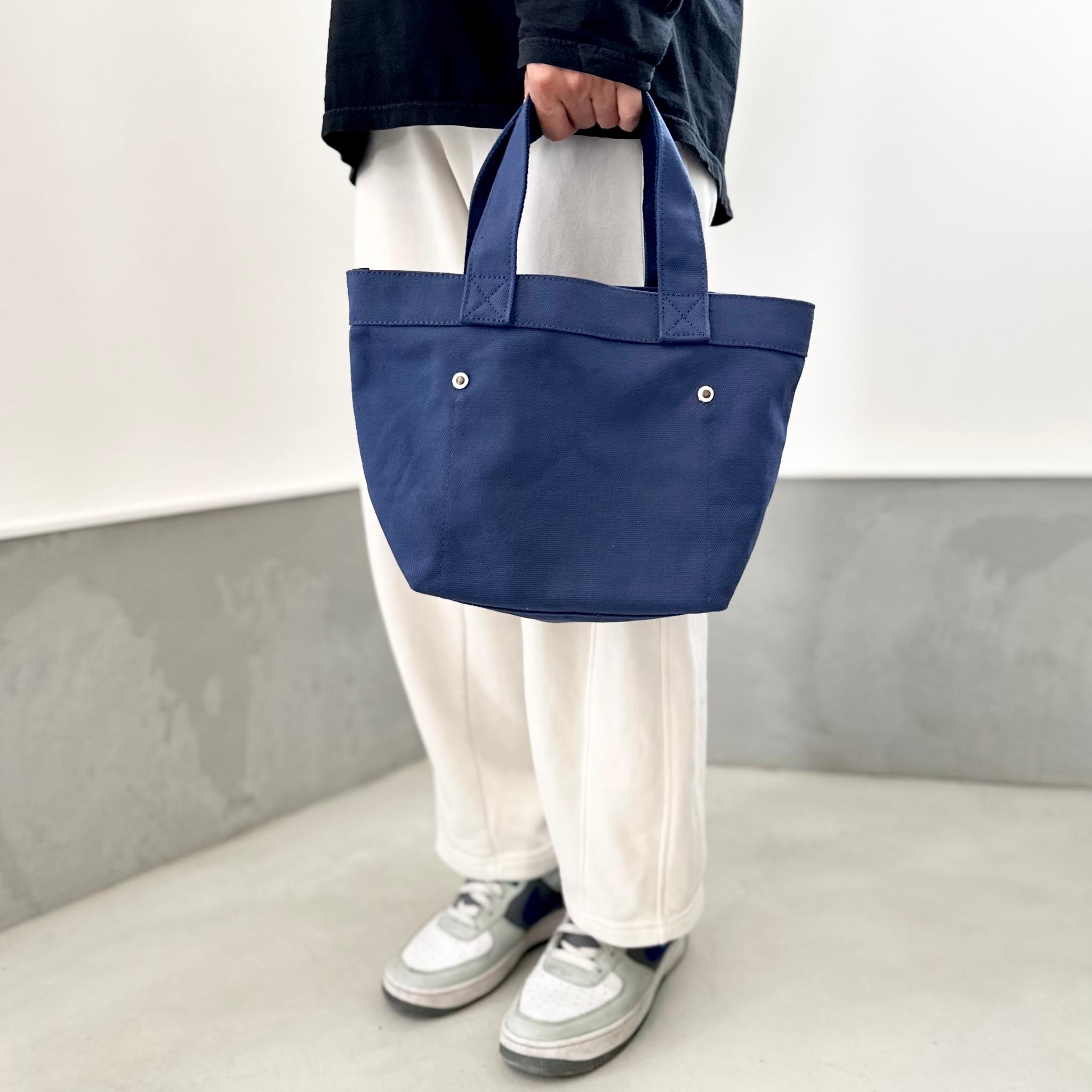 『2025新作』レザーパッチ付 ヘビーキャンバス トートバッグ　S-size【4色展開】 | 6枚目