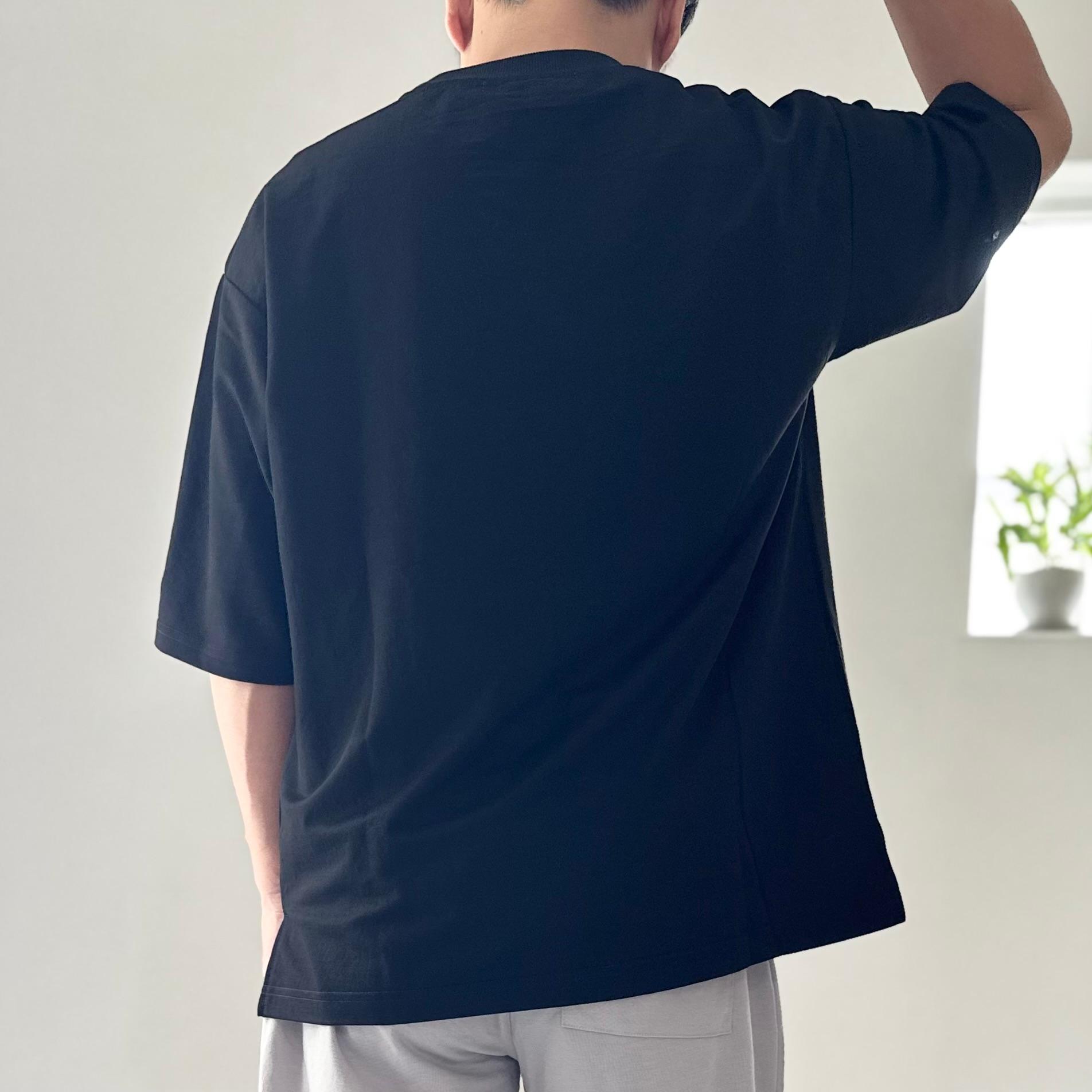 【接触冷感】ユニセックス　サイドスリット ポケット付 ルーズフィット Tシャツ【グレー】『2025新作』 | 15枚目