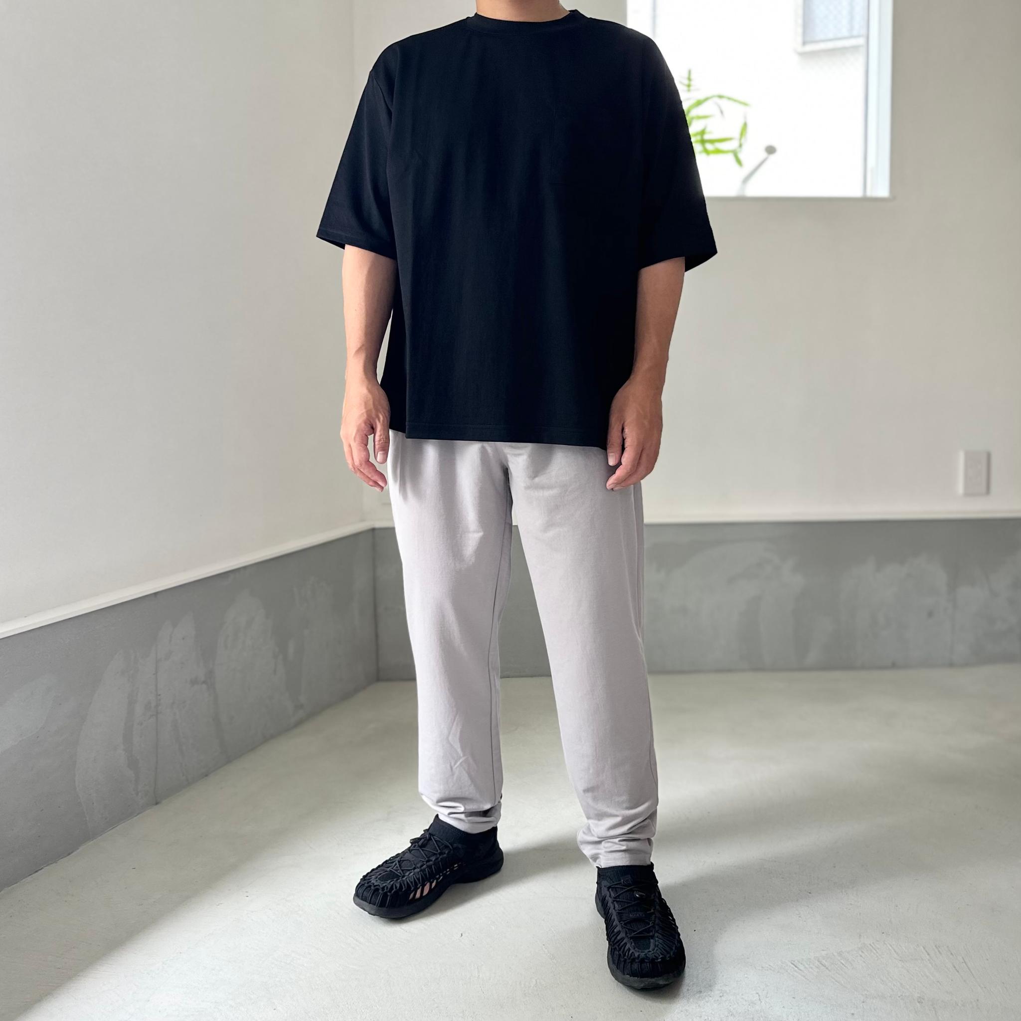 【接触冷感】ユニセックス　サイドスリット ポケット付 ルーズフィット Tシャツ【ブラック】『2025新作』 | 7枚目