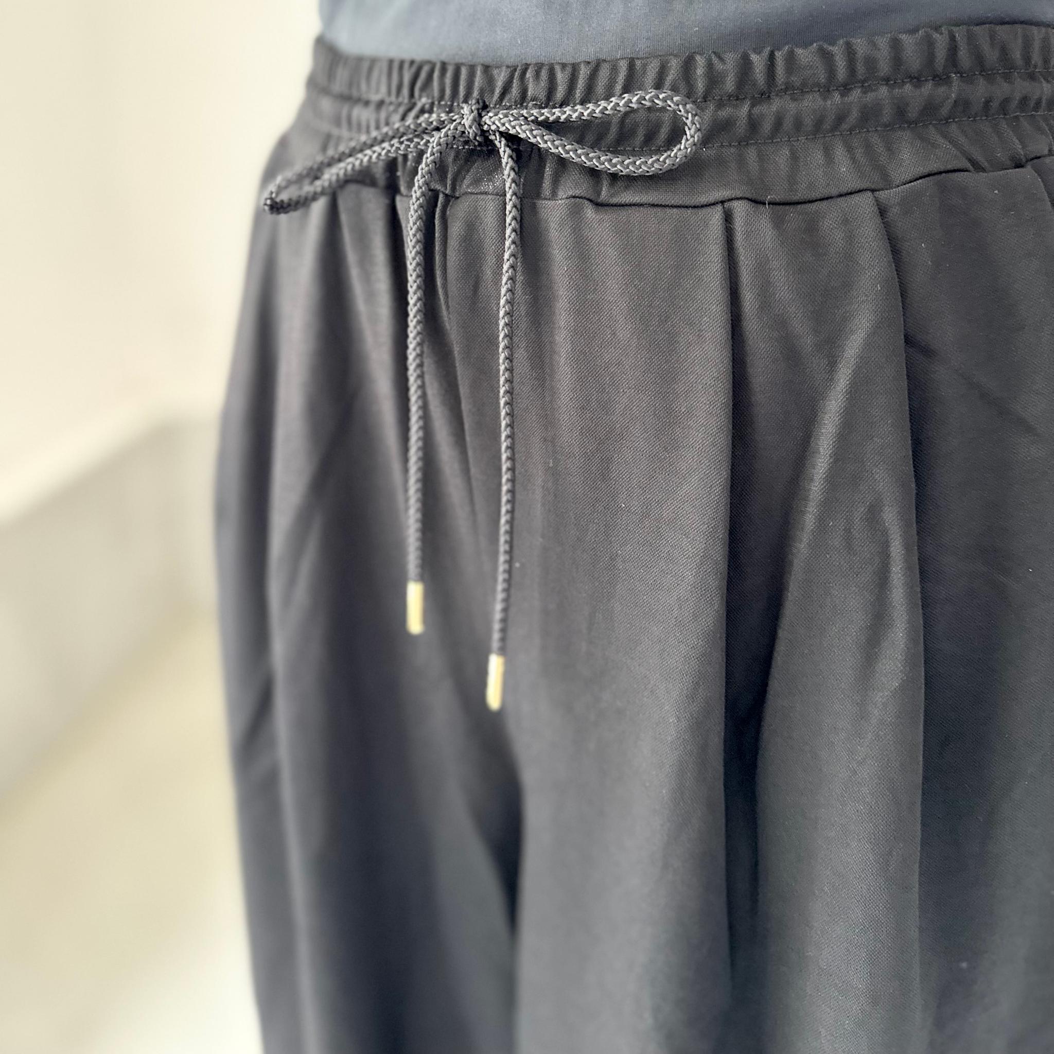 【接触冷感】サイドスリット イージーワイドパンツ 4色展開【ネイビー】『2025リデザイン』 | 12枚目