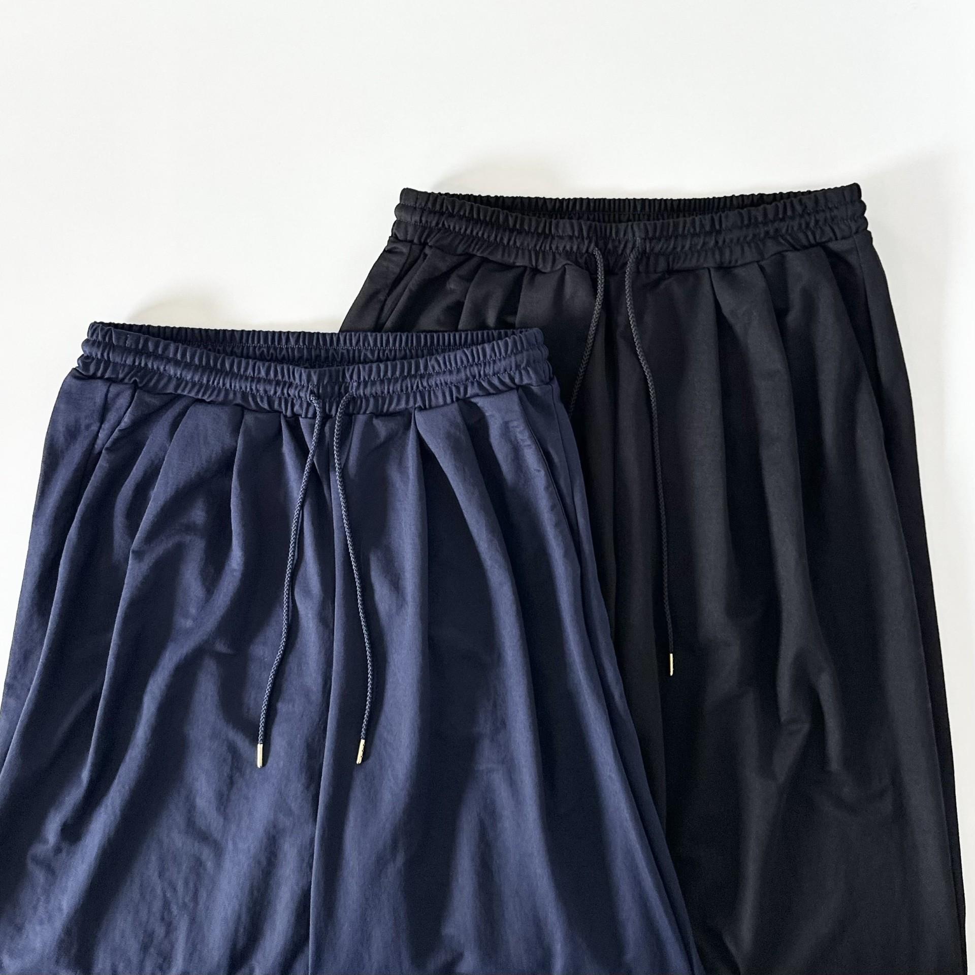 【接触冷感】サイドスリット イージーワイドパンツ 4色展開【ネイビー】『2025リデザイン』 | 8枚目