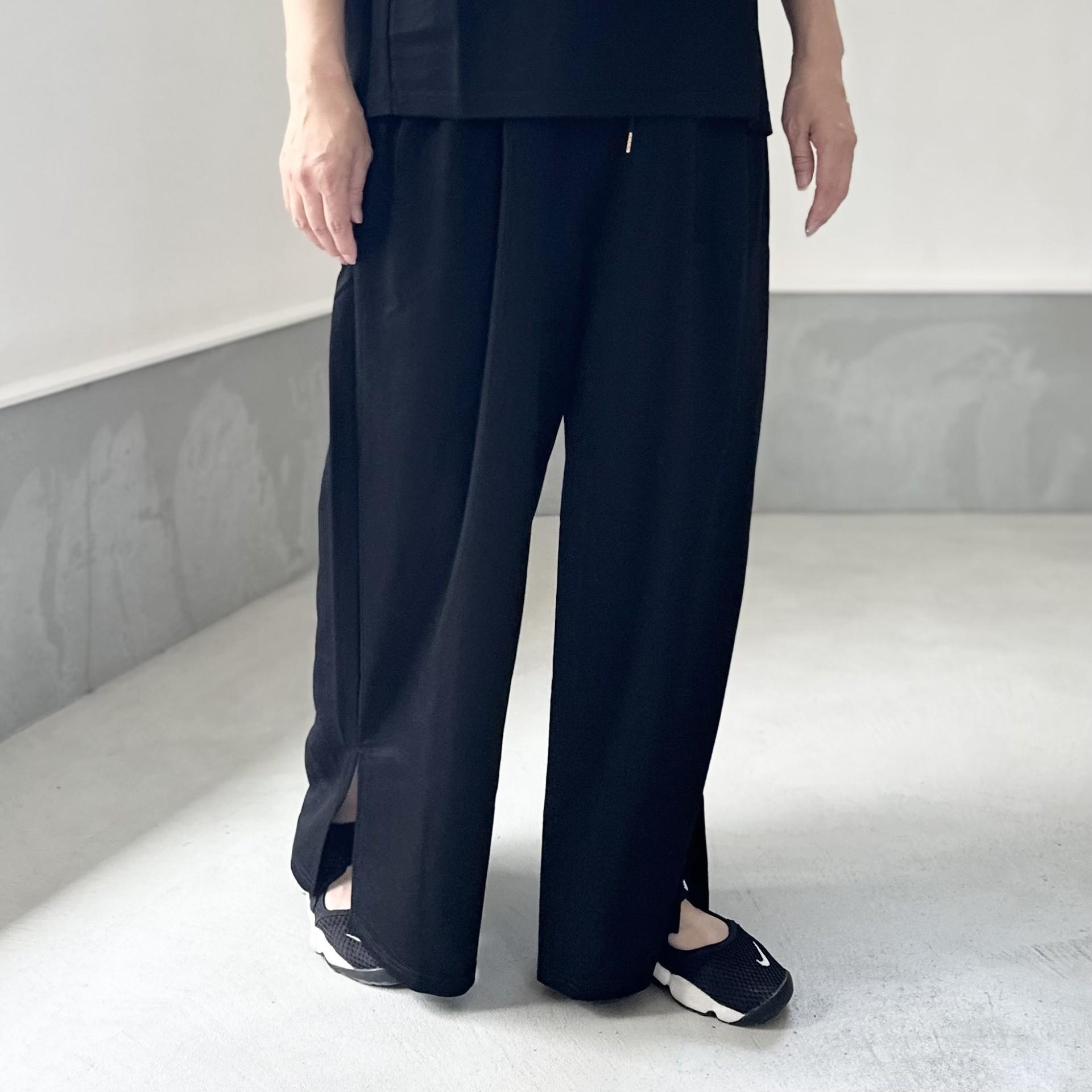 【接触冷感】サイドスリット イージーワイドパンツ【4色展開】『2025リデザイン』 | 4枚目
