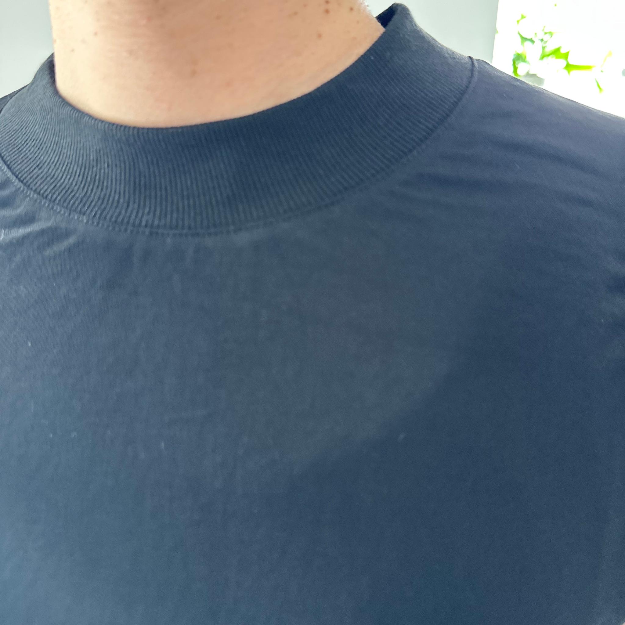 【接触冷感】フレンチスリーブ スラントシームプルオーバー 2色展開【ブラック】『2025新作』 | 4枚目