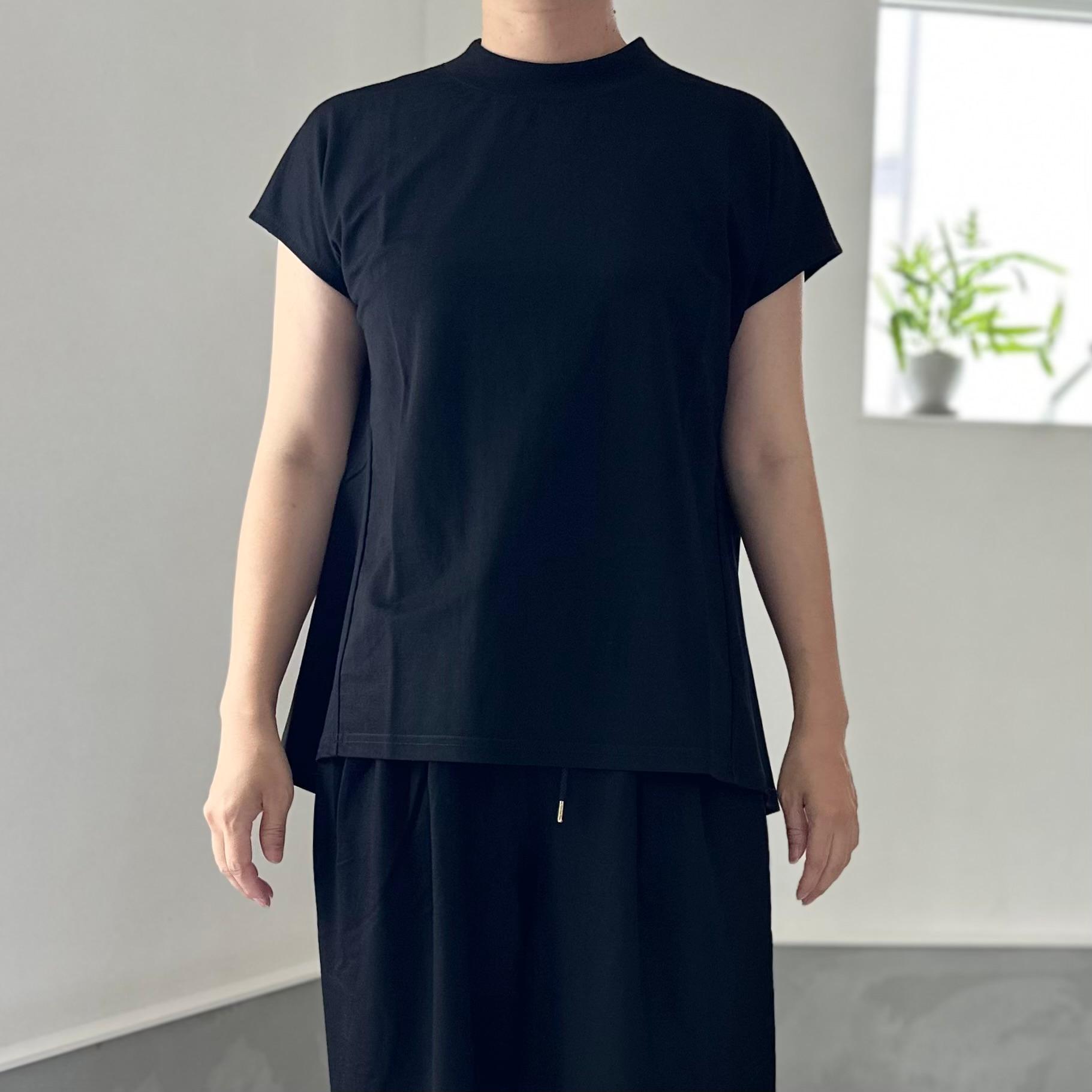 【接触冷感】フレンチスリーブ スラントシームプルオーバー 2色展開【ホワイト】『2025新作』 | 13枚目