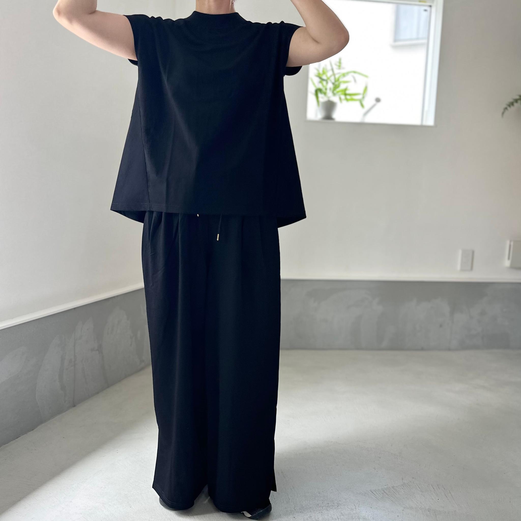 【接触冷感】フレンチスリーブ スラントシームプルオーバー【2色展開】 | 8枚目