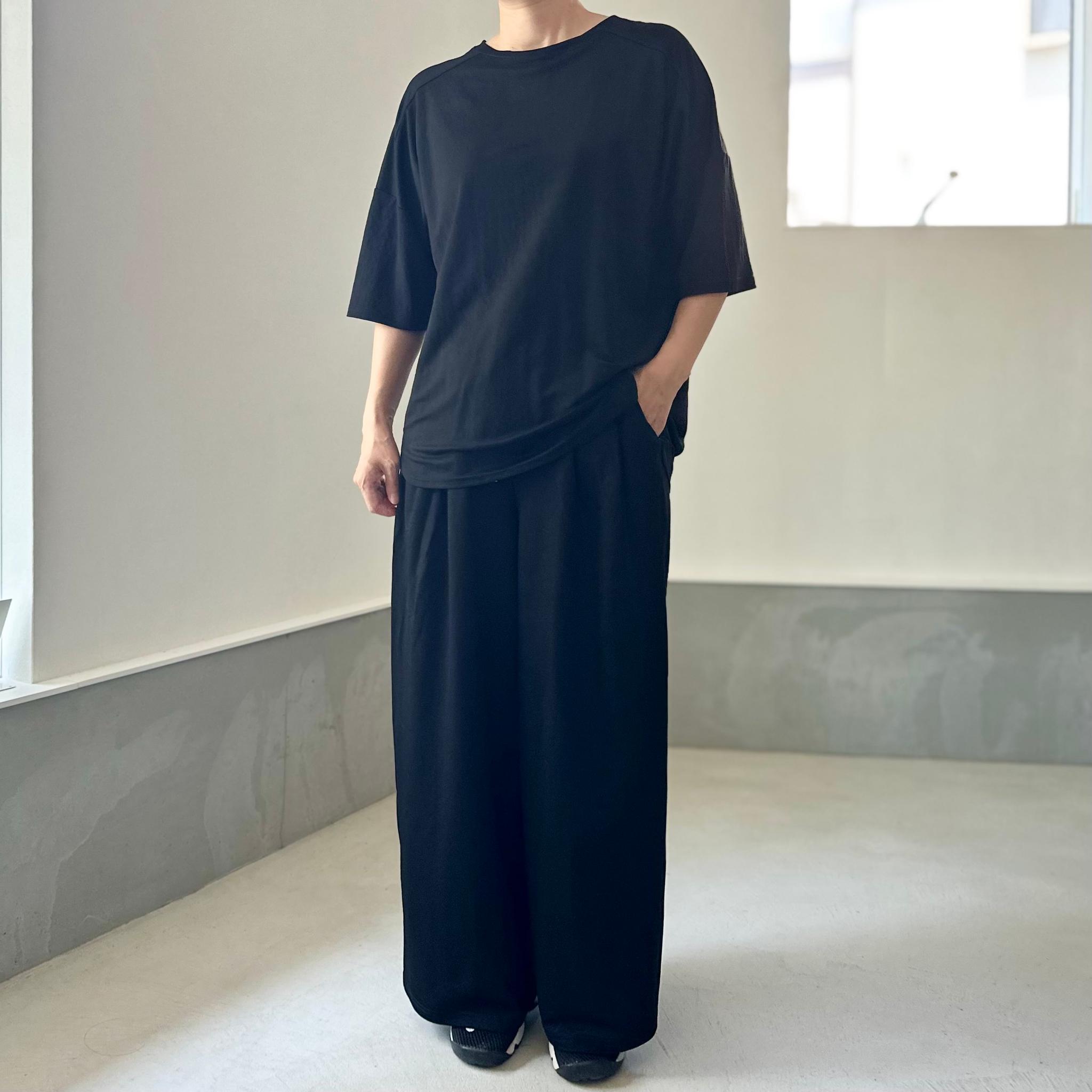 【接触冷感】サイドスリット オーバーサイズ半袖プルオーバー 5色展開【ブラック】『2025リデザイン』 | 11枚目