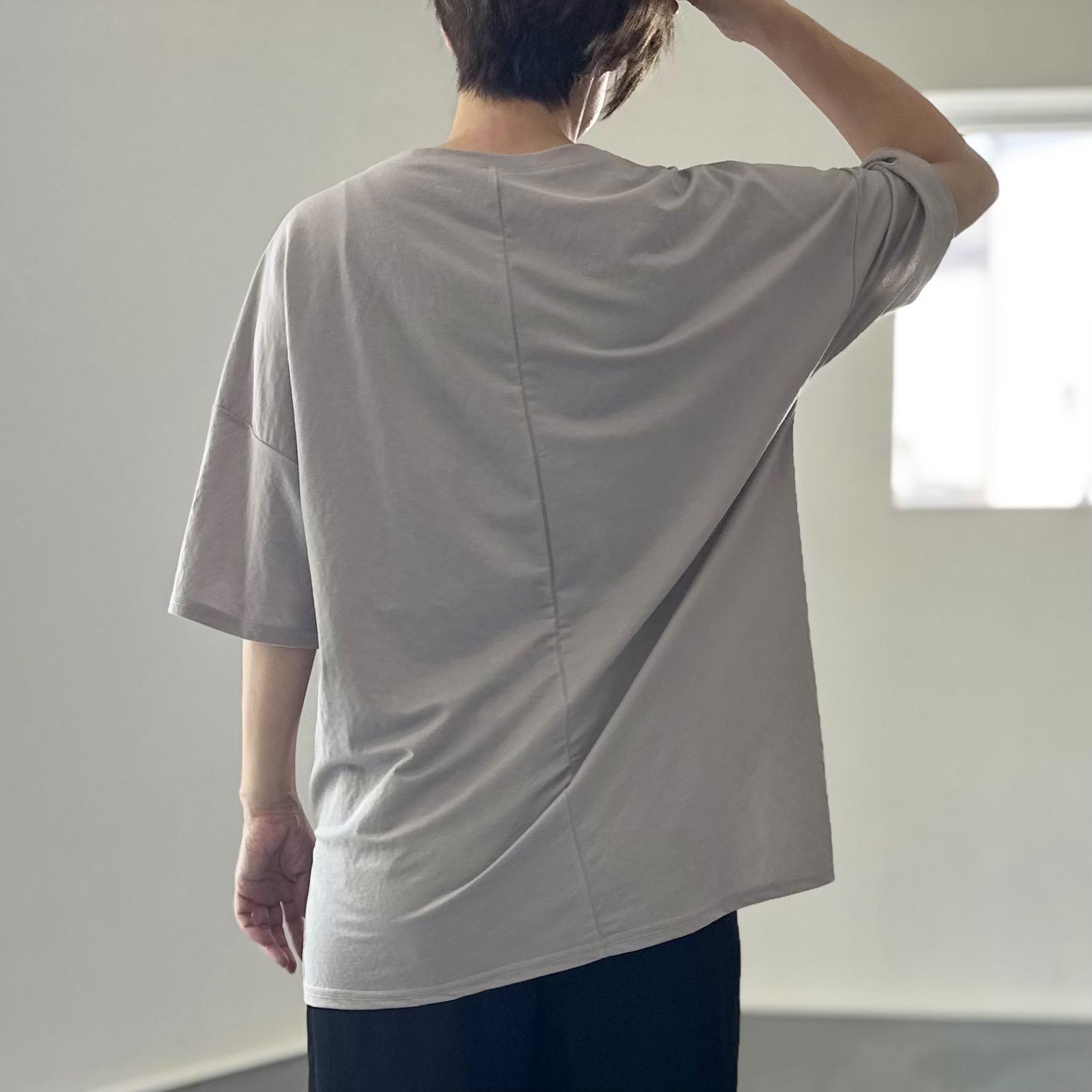 【接触冷感】サイドスリット オーバーサイズ半袖プルオーバー 5色展開【ネイビー】『2025リデザイン』 | 14枚目