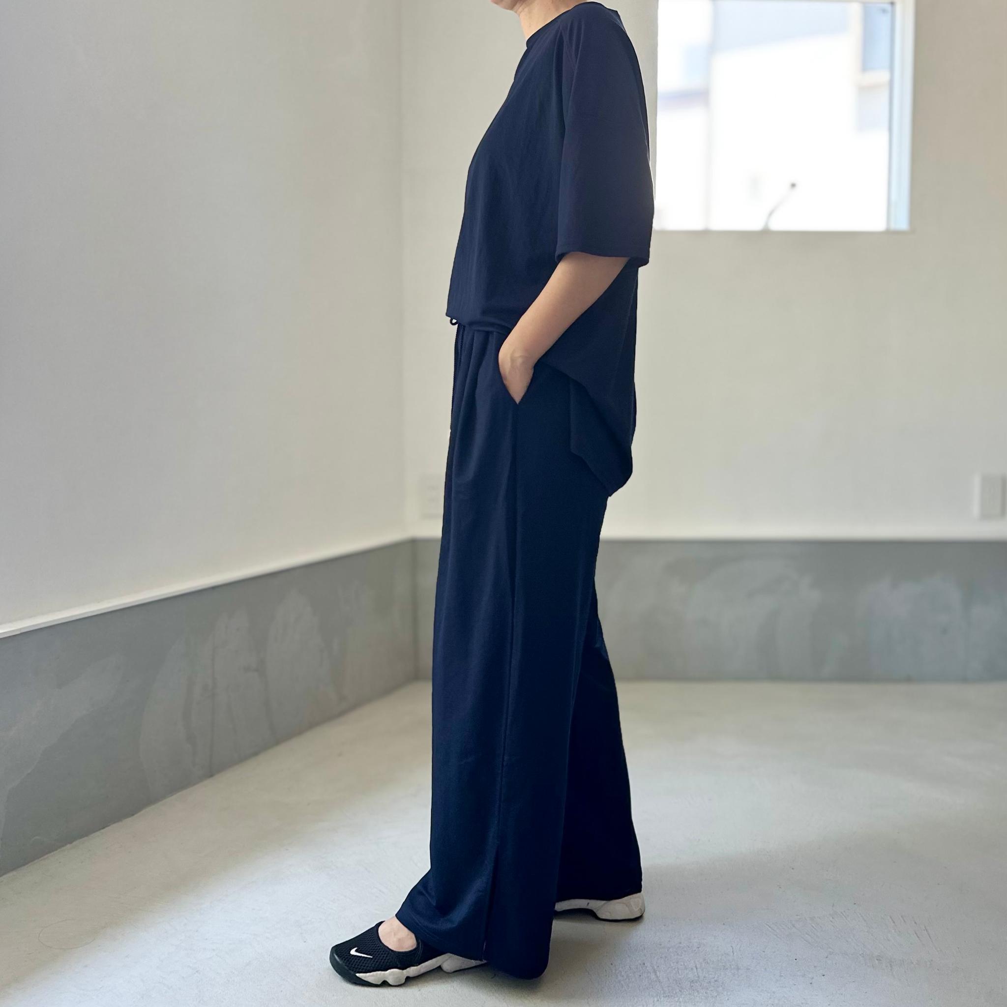 【接触冷感】サイドスリット オーバーサイズ半袖プルオーバー 5色展開【ネイビー】『2025リデザイン』 | 9枚目
