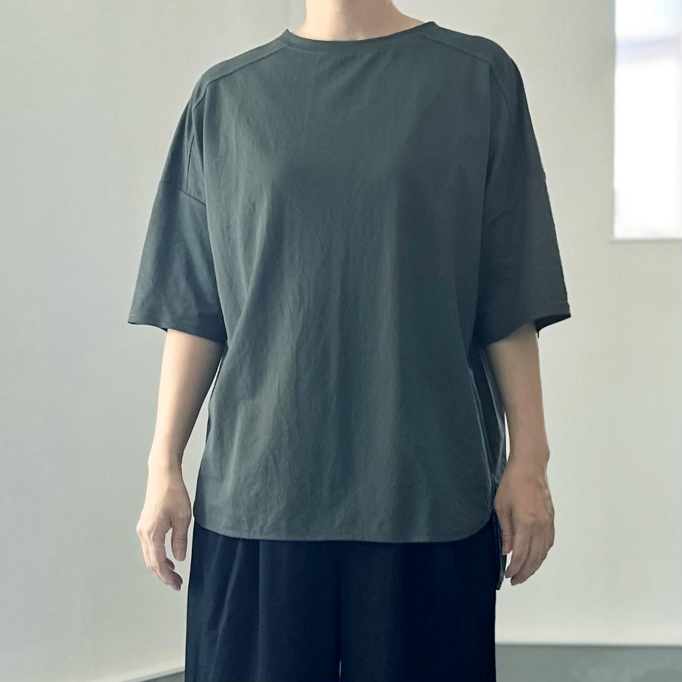 【接触冷感】サイドスリット オーバーサイズ半袖プルオーバー【5色展開】『2025リデザイン』 | 11枚目