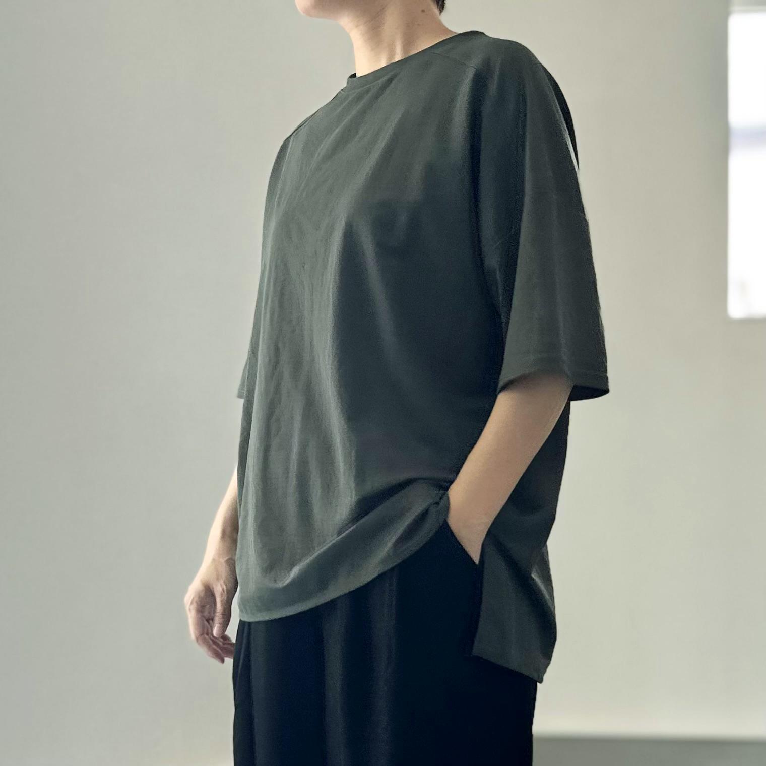 【接触冷感】サイドスリット オーバーサイズ半袖プルオーバー【5色展開】『2025リデザイン』 | 12枚目