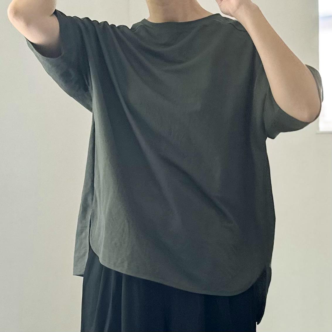 【接触冷感】サイドスリット オーバーサイズ半袖プルオーバー【5色展開】『2025リデザイン』 | 13枚目