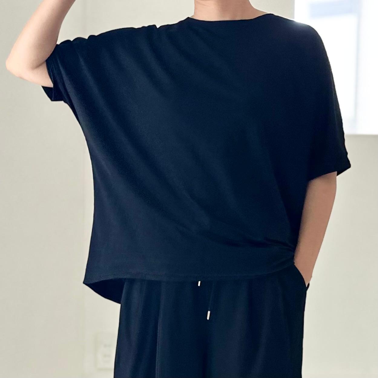 【接触冷感】前後差裾ラウンド ビッグシルエットプルオーバー 3色展開【アイボリー】『2025リデザイン』 | 12枚目