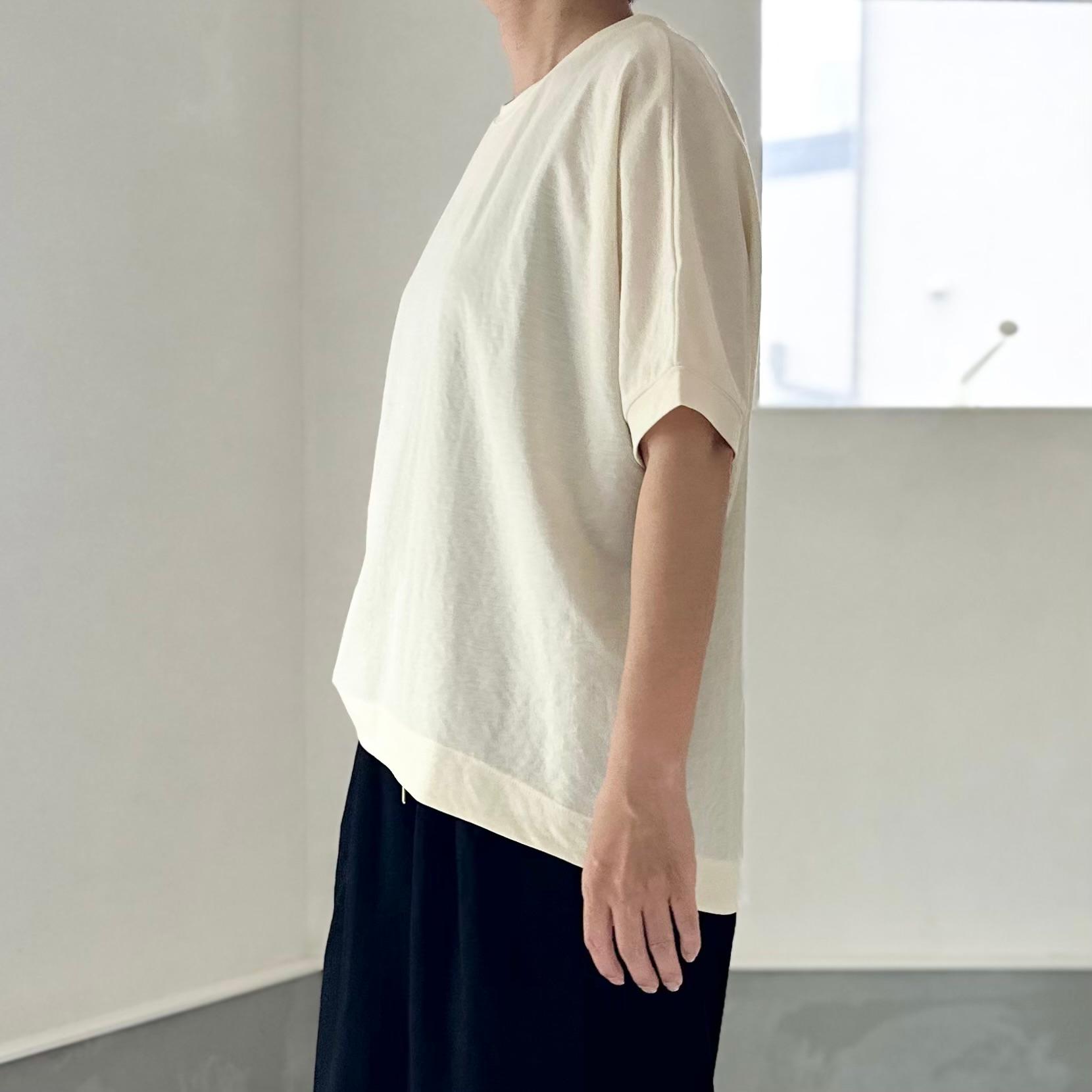 【接触冷感】前後差裾ラウンド ビッグシルエットプルオーバー 3色展開【アイボリー】『2025リデザイン』 | 2枚目