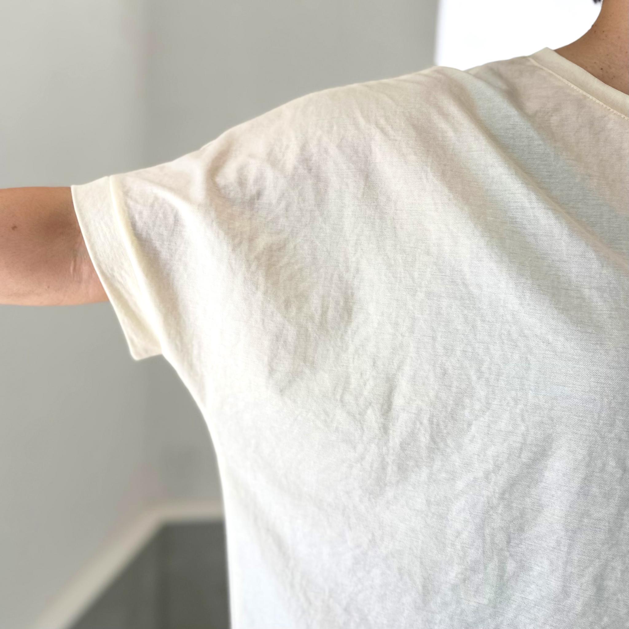 【接触冷感】前後差裾ラウンド ビッグシルエットプルオーバー 3色展開【アイボリー】『2025リデザイン』 | 7枚目