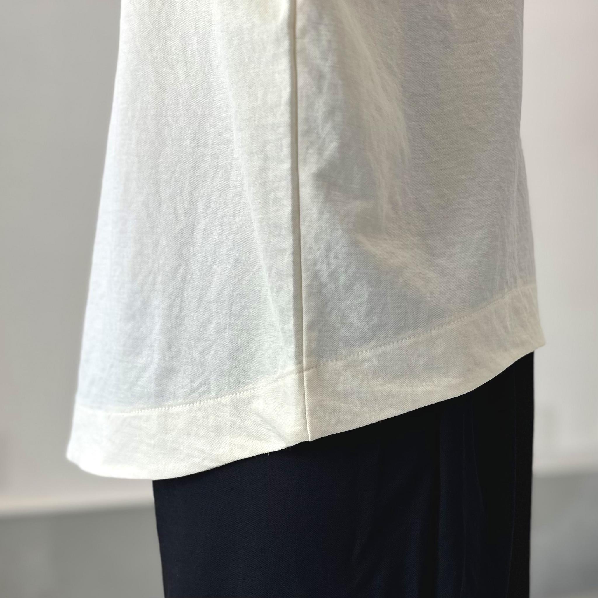 【接触冷感】前後差裾ラウンド ビッグシルエットプルオーバー 3色展開【アイボリー】『2025リデザイン』 | 8枚目