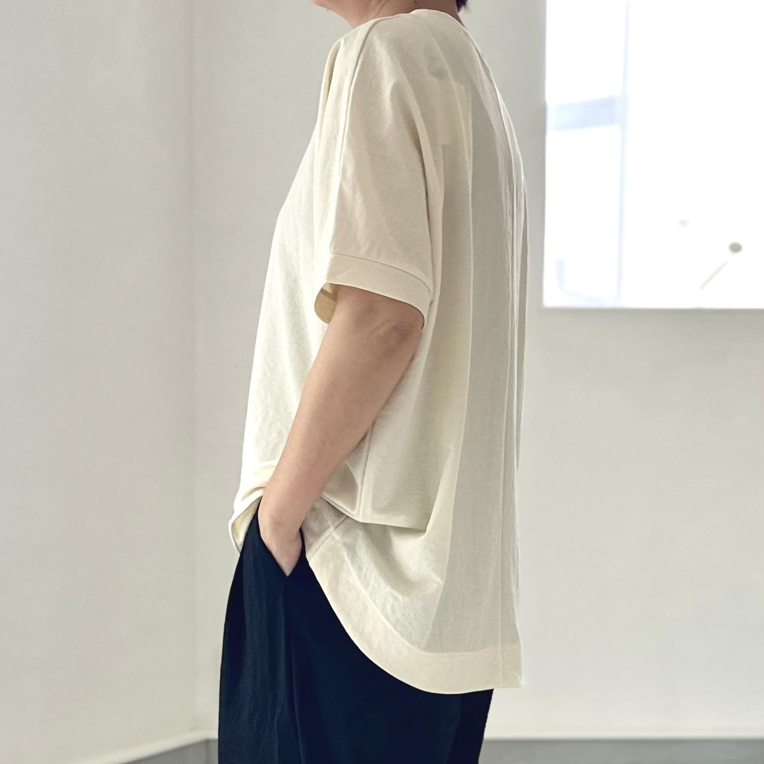 【接触冷感】前後差裾ラウンド ビッグシルエットプルオーバー 3色展開【ブラック】『2025リデザイン』 | 12枚目