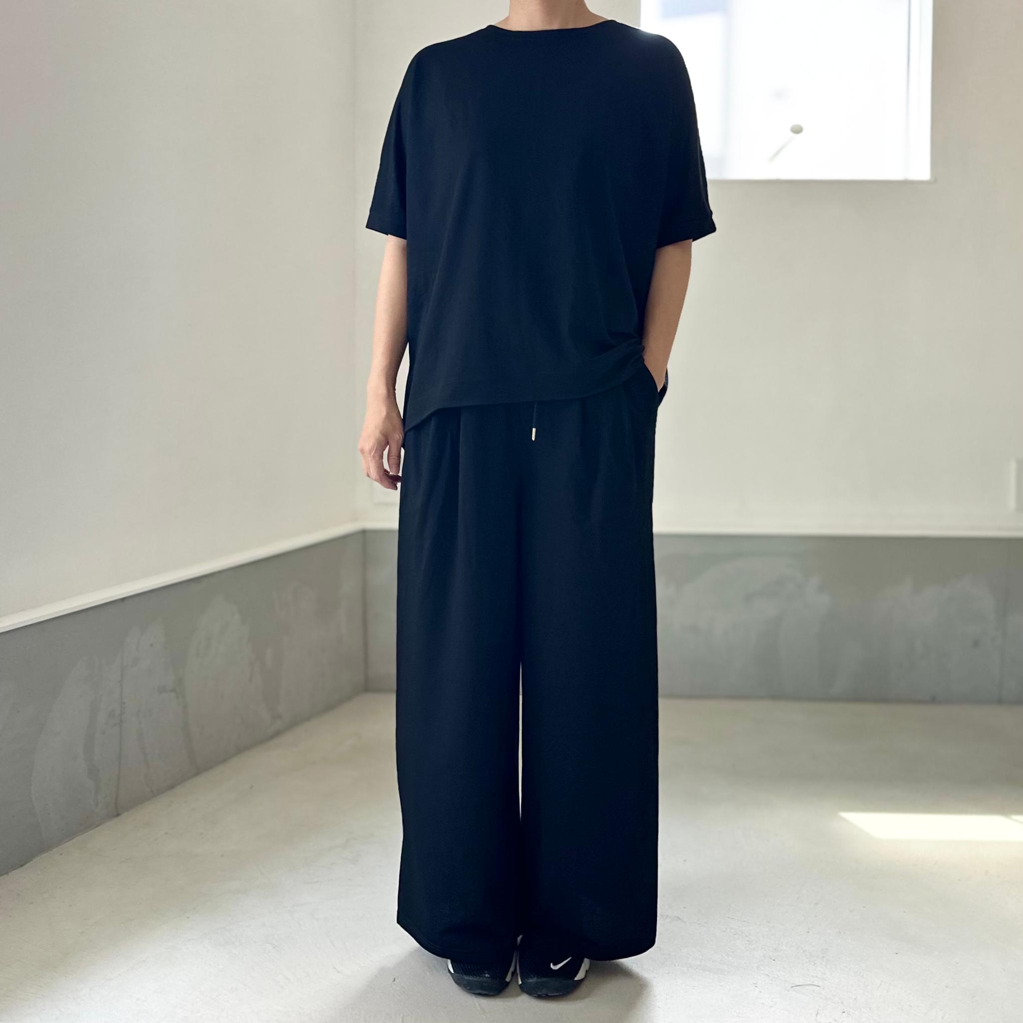 【接触冷感】前後差裾ラウンド ビッグシルエットプルオーバー 3色展開【ブラック】『2025リデザイン』 | 9枚目