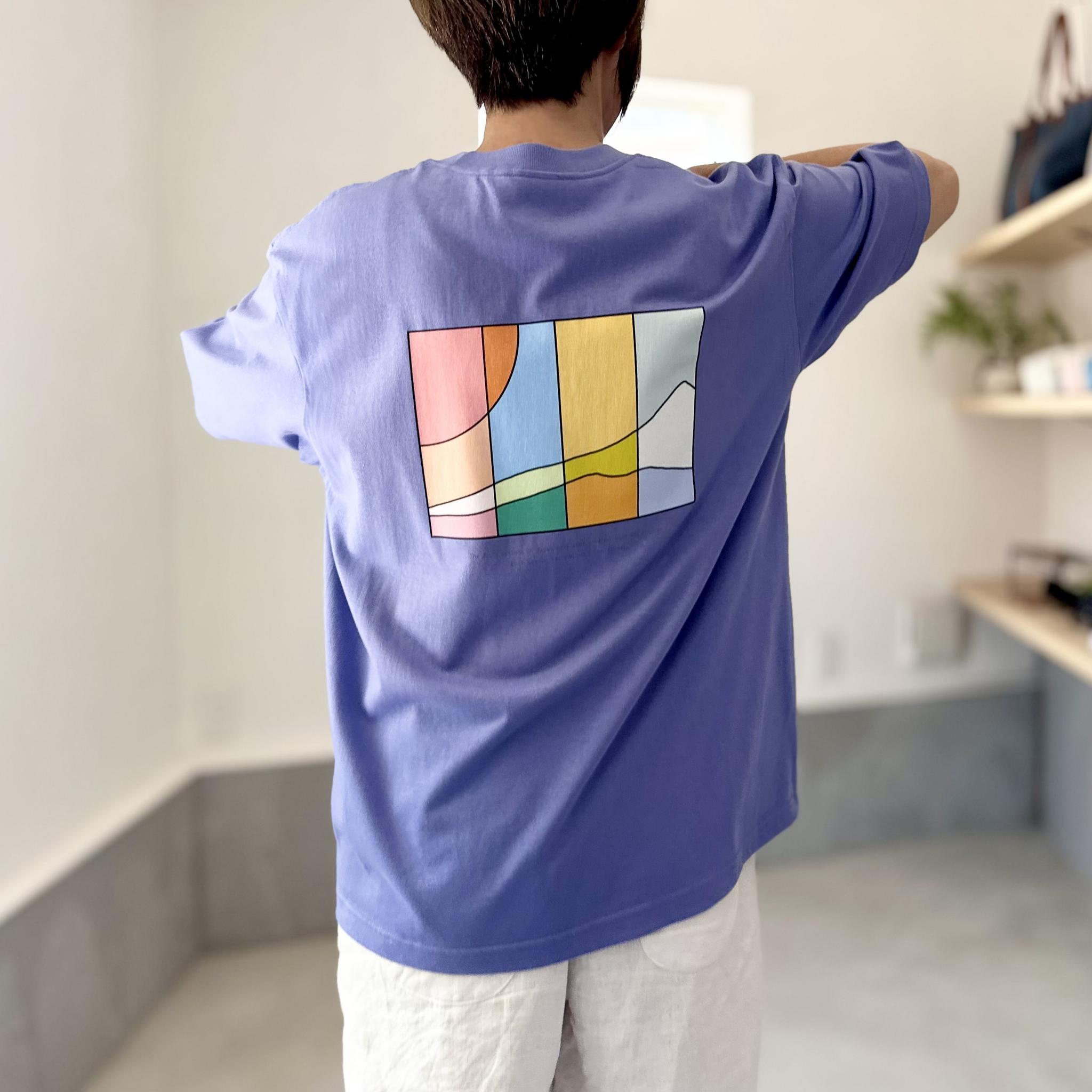 【ユニセックス】four seasonsバックプリント ビッグシルエットTシャツ 5色展開【ブラック】 | 13枚目