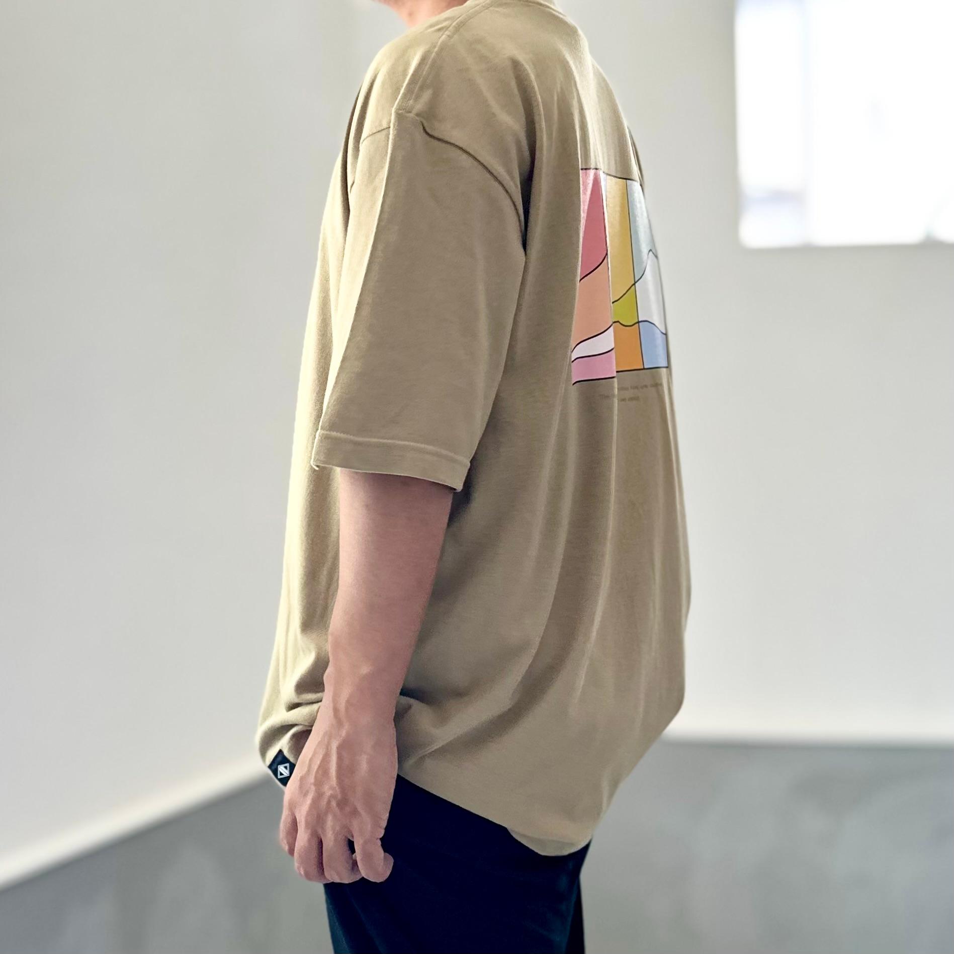 【ユニセックス】four seasonsバックプリント ビッグシルエットTシャツ 5色展開【ブラック】 | 16枚目