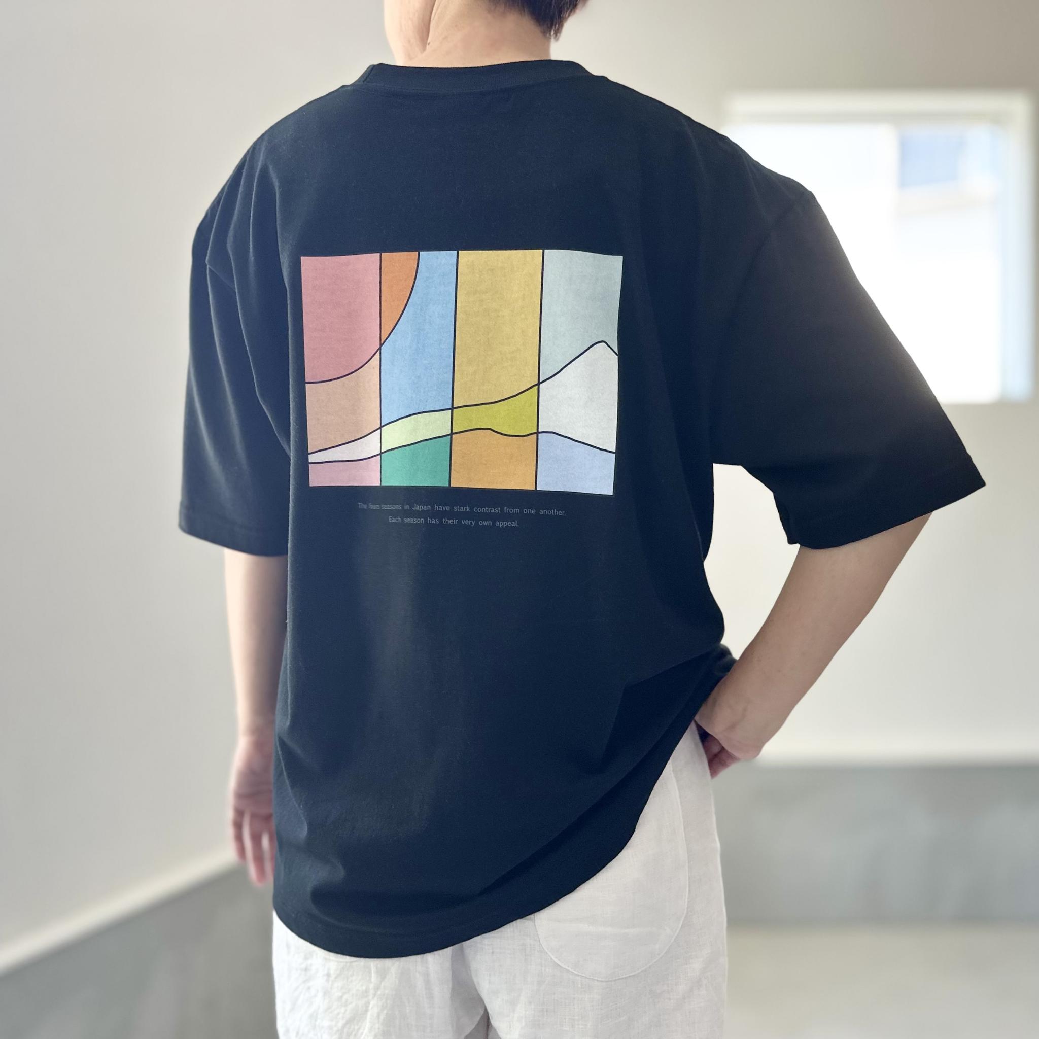 【ユニセックス】four seasonsバックプリント ビッグシルエットTシャツ 5色展開【Dピンク】 | 19枚目