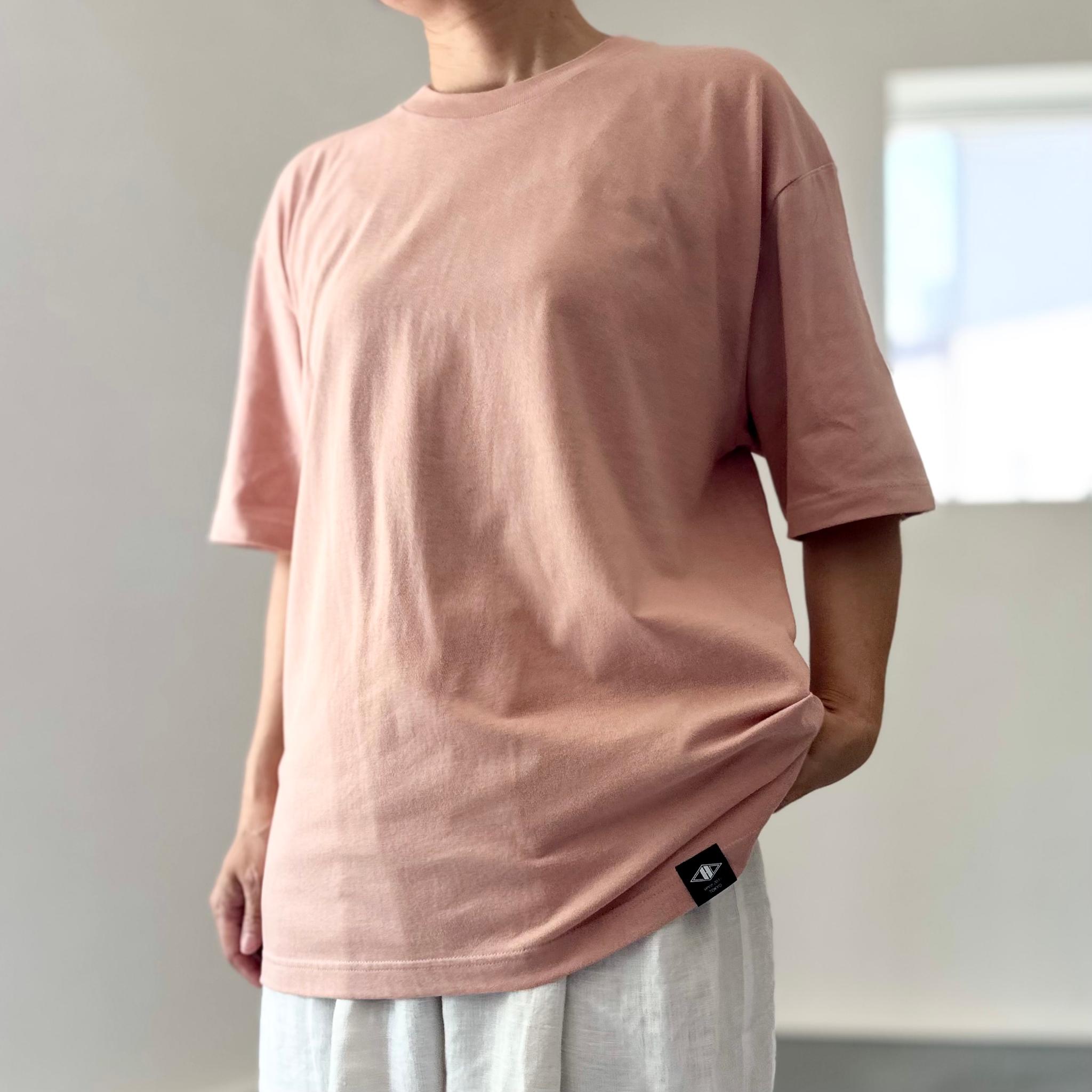 【ユニセックス】four seasonsバックプリント ビッグシルエットTシャツ 5色展開【Dピンク】 | 4枚目