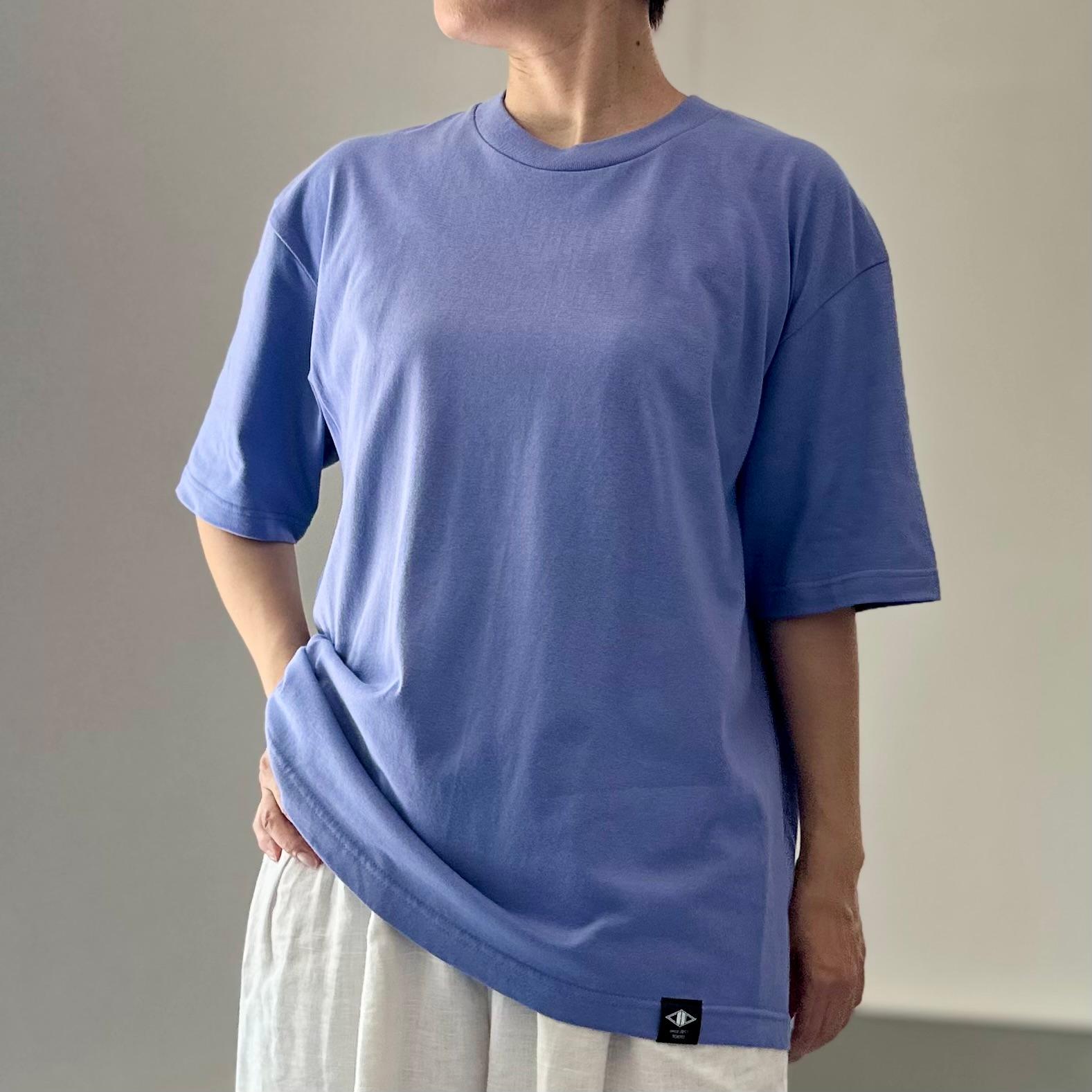 【ユニセックス】four seasonsバックプリント ビッグシルエットTシャツ 5色展開【Dブルー】 | 5枚目