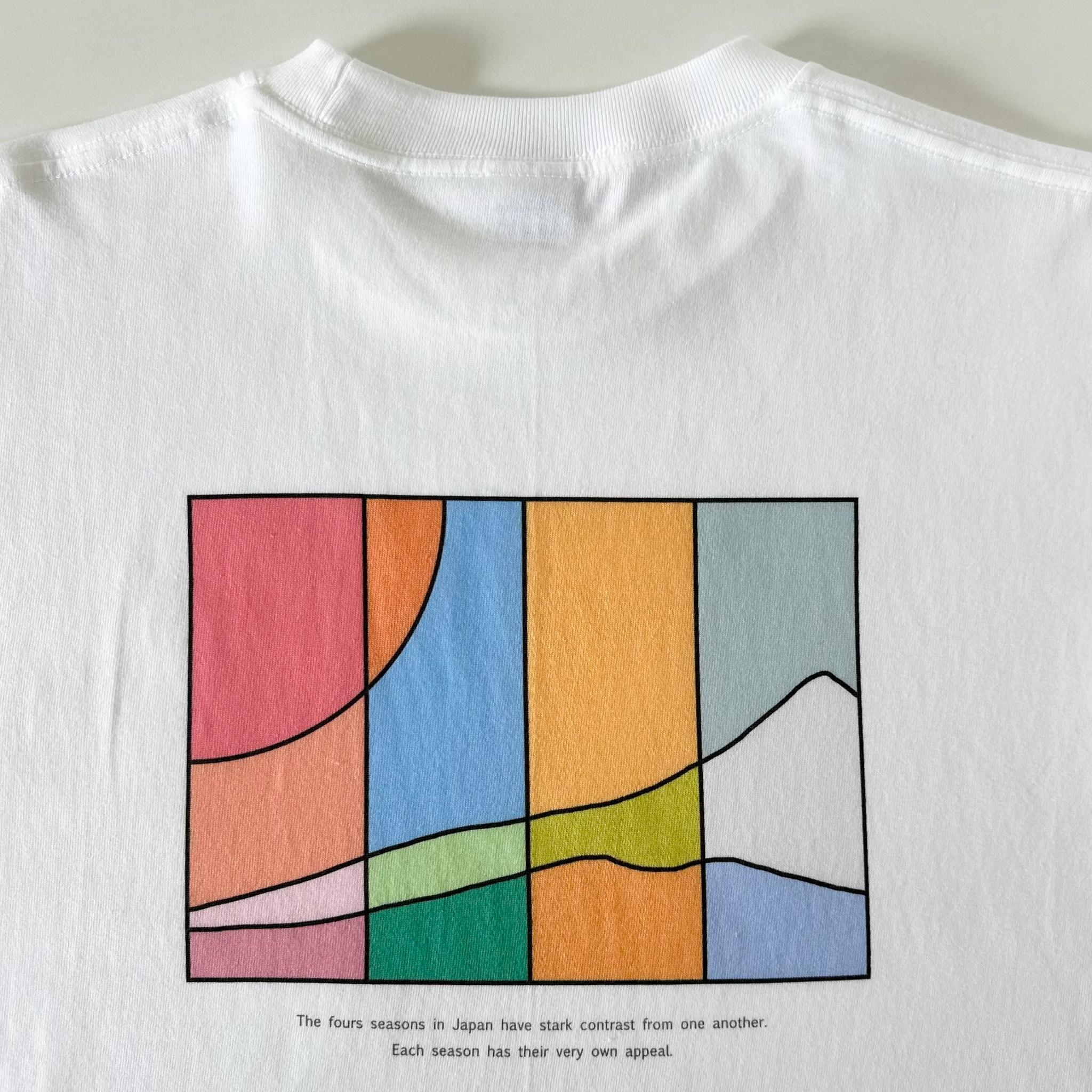 【ユニセックス】four seasonsバックプリント ビッグシルエットTシャツ【5色展開】 | 17枚目