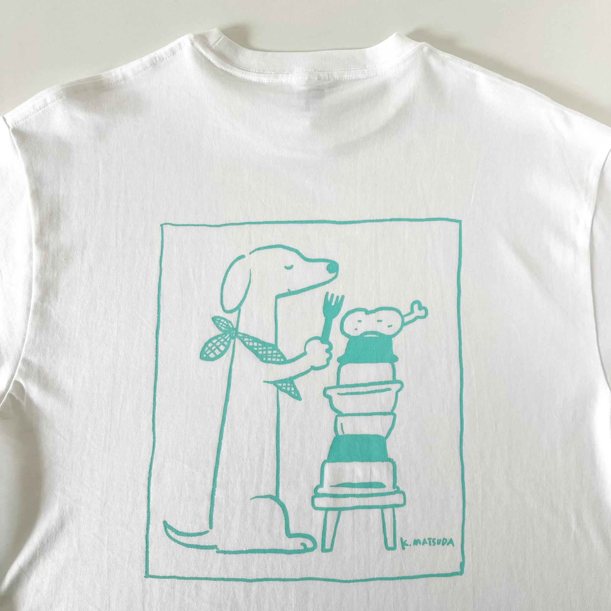 【ユニセックス】コラボプリント リラックスフィットTシャツ 5色展開【ホワイト】 | 9枚目