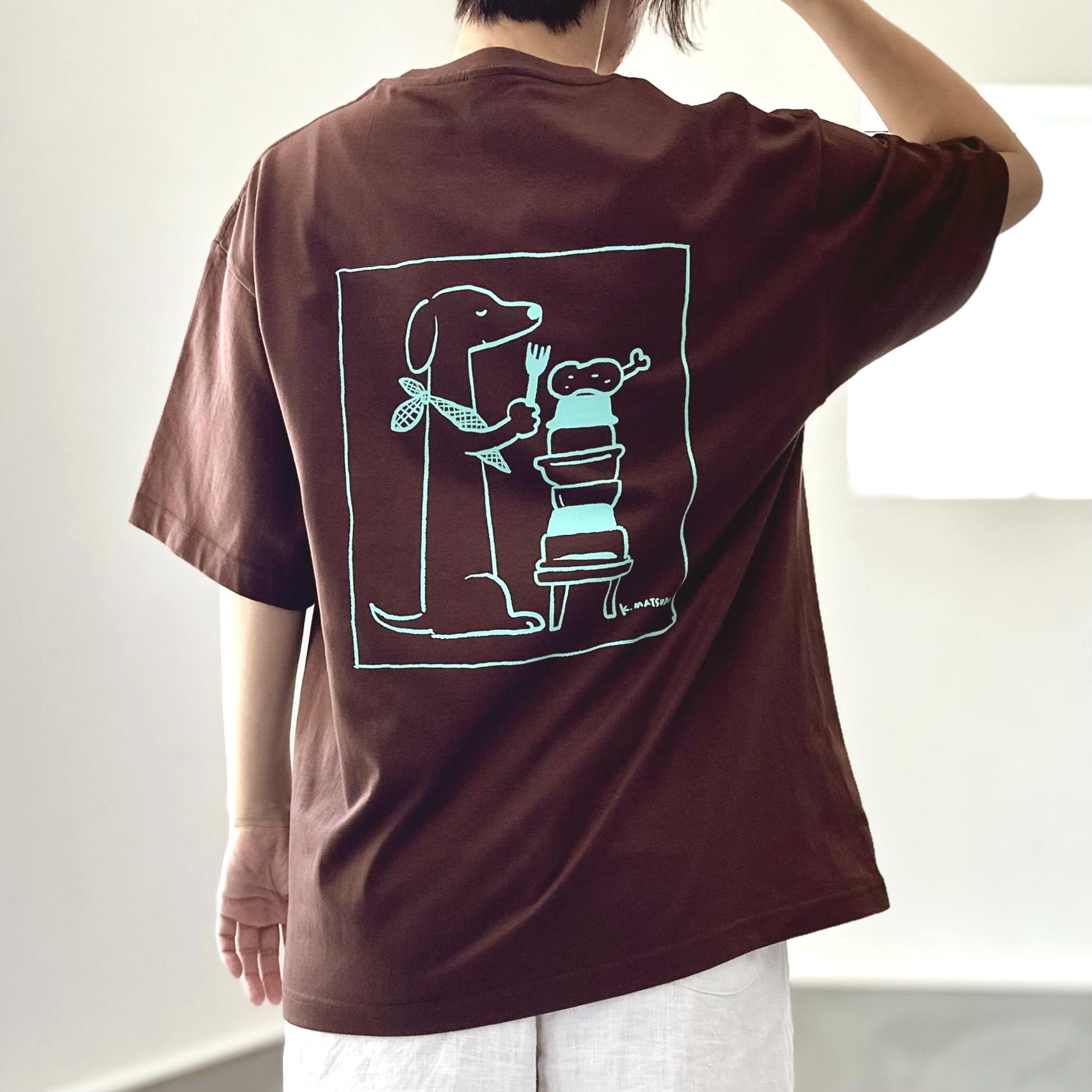 【ユニセックス】コラボプリント リラックスフィットTシャツ 5色展開【ブルー】 | 12枚目