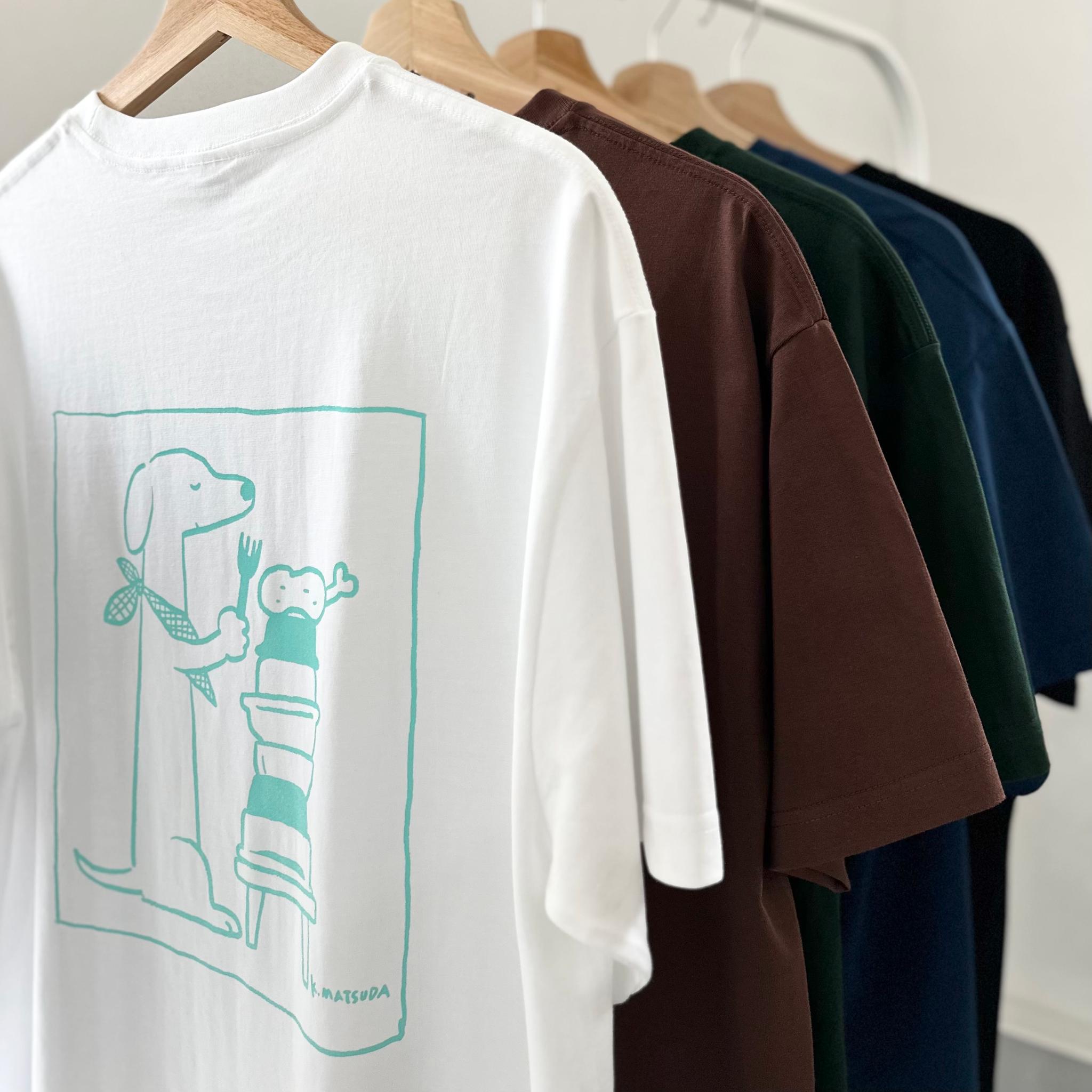 【ユニセックス】コラボプリント リラックスフィットTシャツ 5色展開【ブルー】 | 9枚目