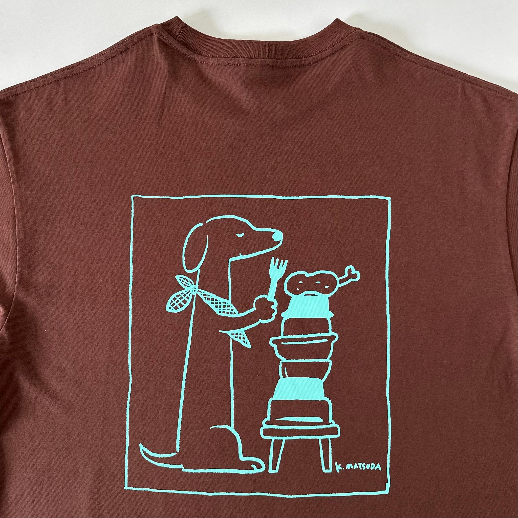 【ユニセックス】コラボプリント リラックスフィットTシャツ 5色展開【ブラウン】 | 8枚目