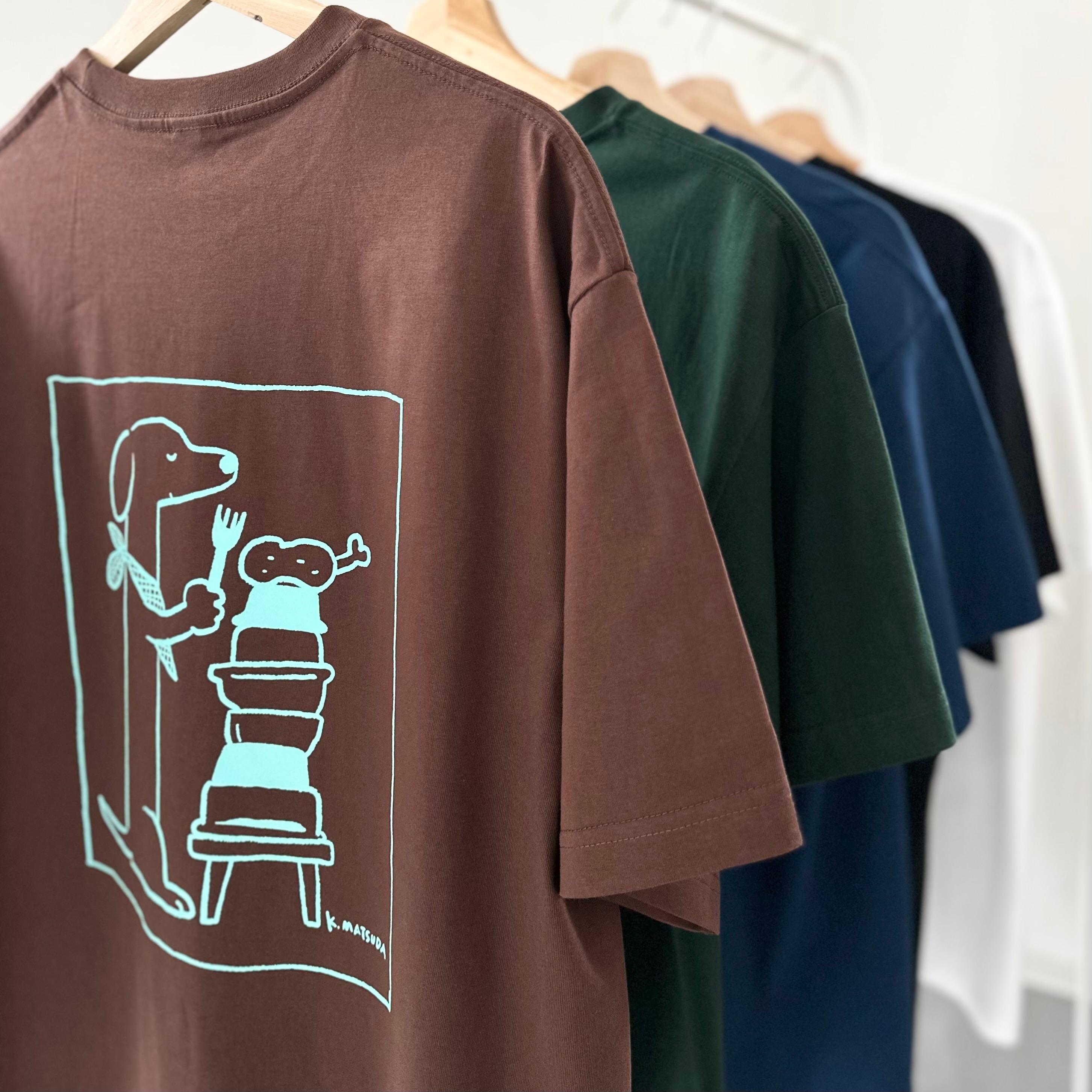 『2025新作』【ユニセックス】コラボプリント リラックスフィットTシャツ【5色展開】1枚目の画像