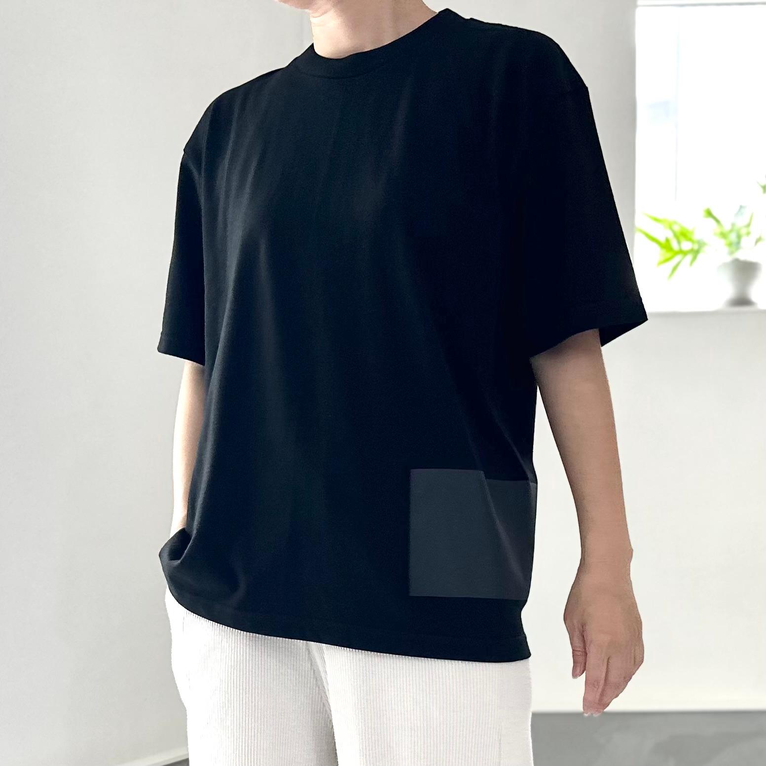 【ユニセックス】サイドプリント-5th ビッグシルエットTシャツ 2色展開【ブラック】 | 2枚目