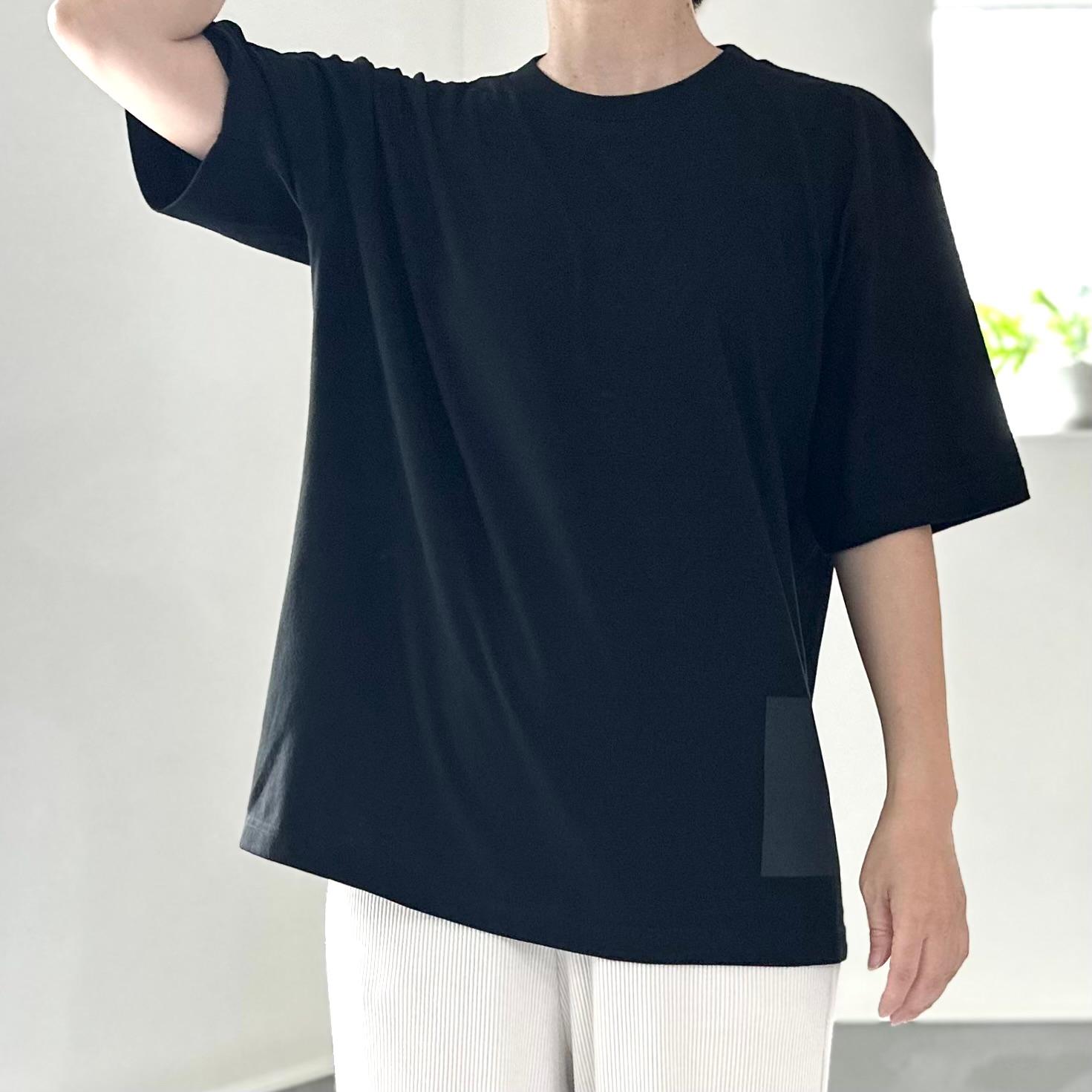 【ユニセックス】サイドプリント-5th ビッグシルエットTシャツ 2色展開【ブラック】 | 8枚目