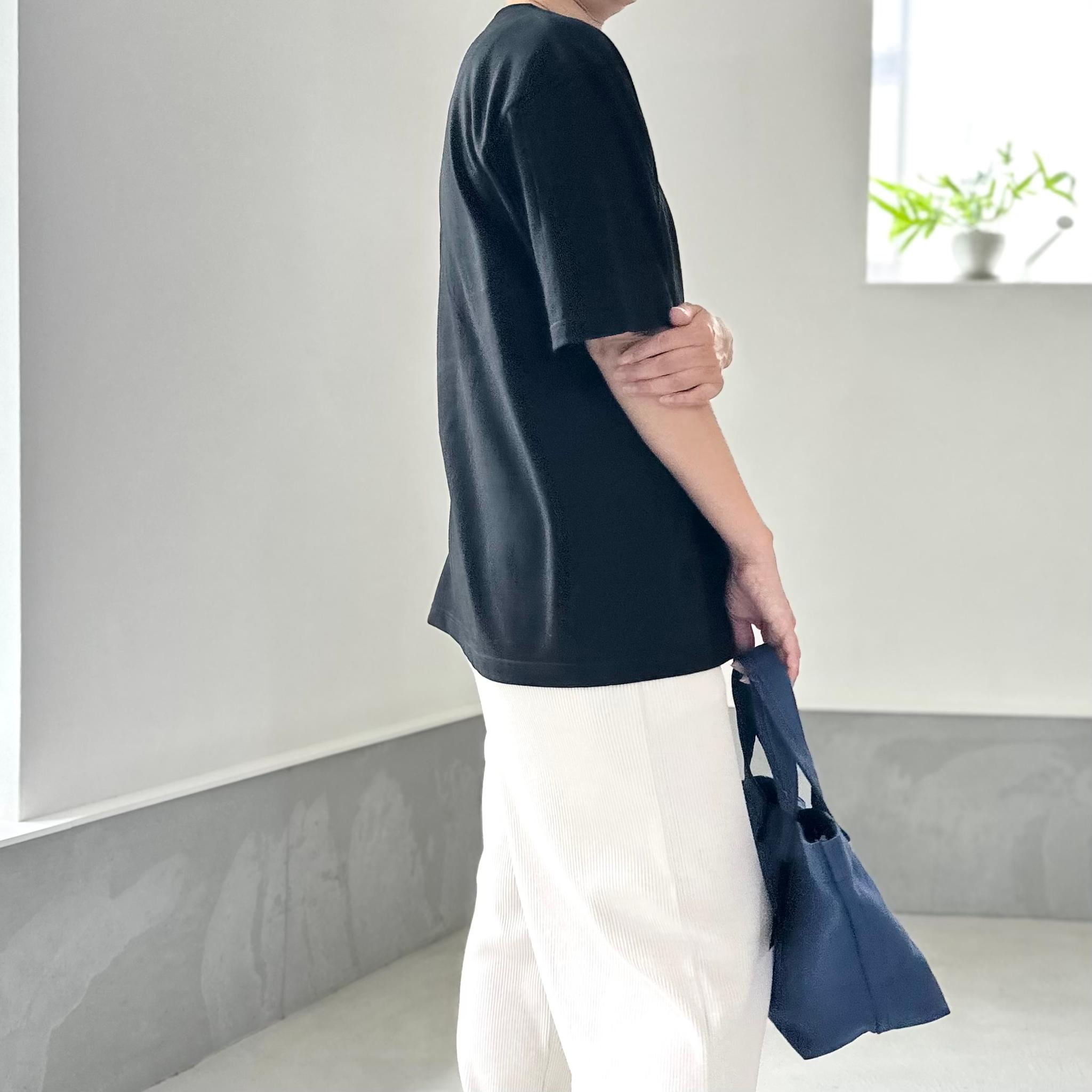 【ユニセックス】サイドプリント-5th ビッグシルエットTシャツ 2色展開【ブラック】 | 11枚目