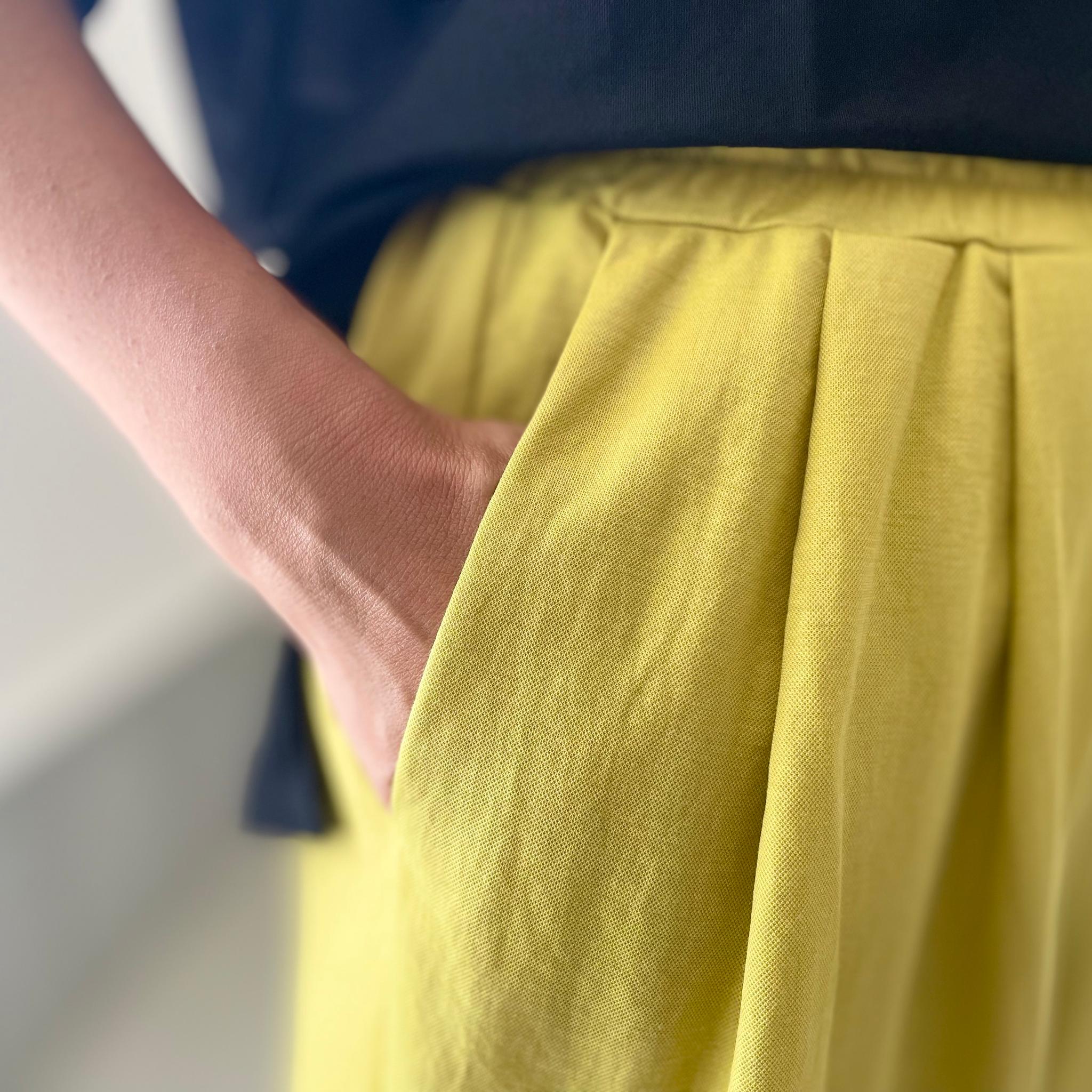【接触冷感】サイドスリット イージーワイドパンツ 4色展開【イエロー】『2025リデザイン』 | 10枚目