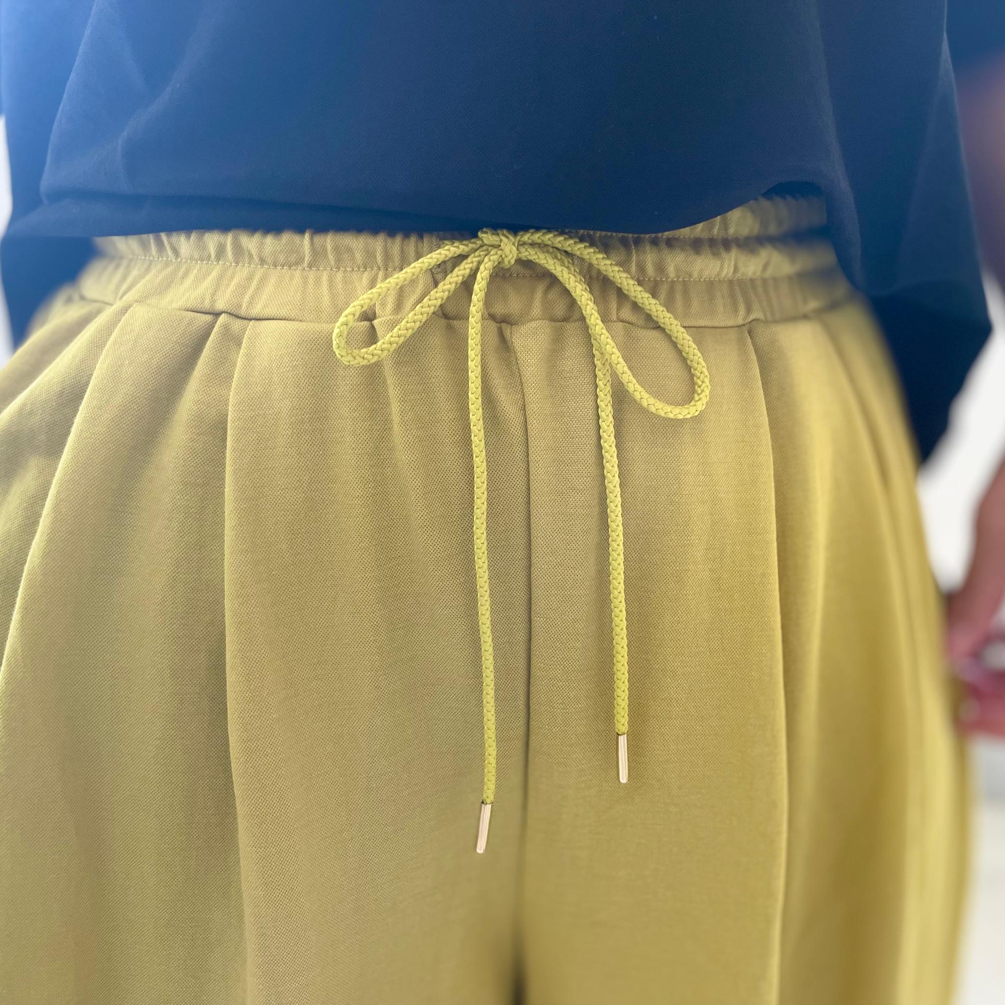 【接触冷感】サイドスリット イージーワイドパンツ 4色展開【イエロー】『2025リデザイン』 | 11枚目