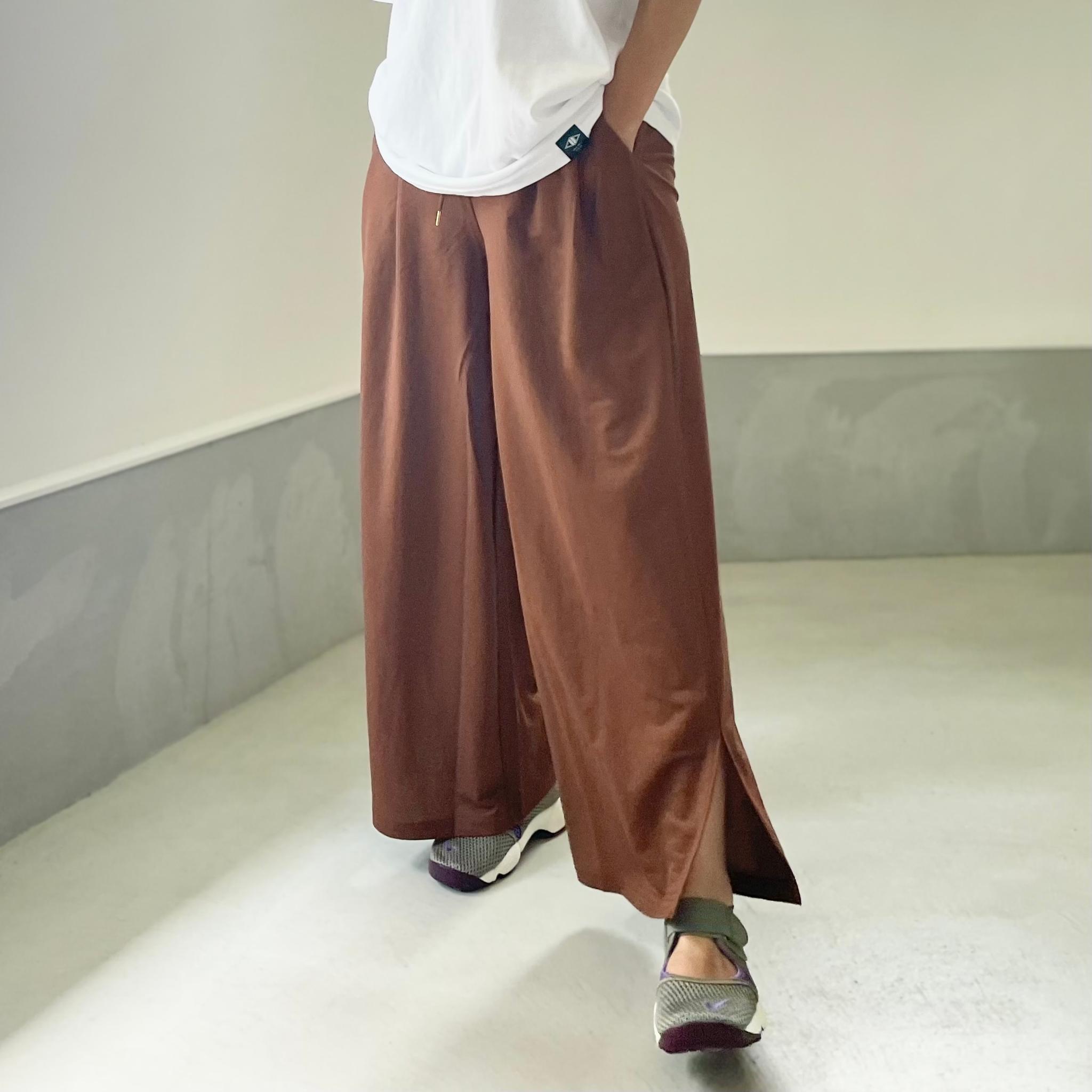 【接触冷感】サイドスリット イージーワイドパンツ 4色展開【イエロー】『2025リデザイン』 | 19枚目