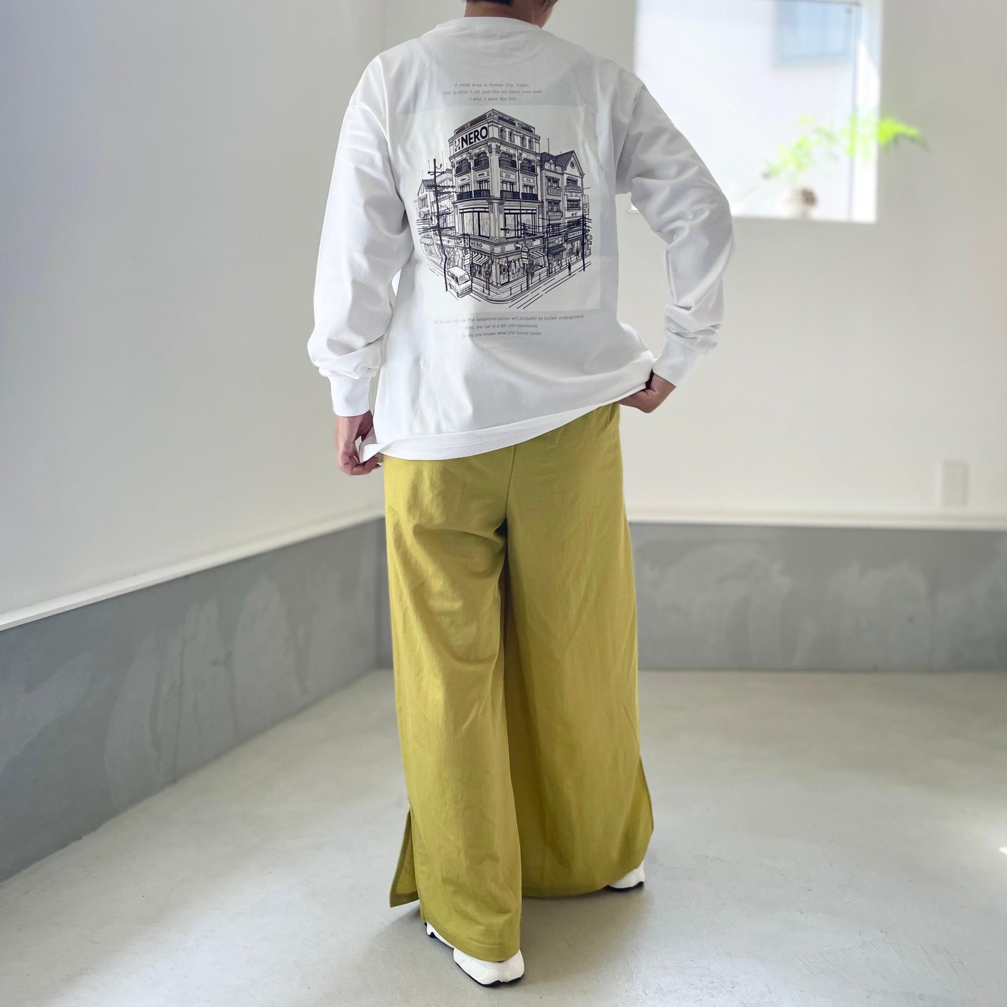 【接触冷感】サイドスリット イージーワイドパンツ 4色展開【イエロー】『2025リデザイン』 | 7枚目