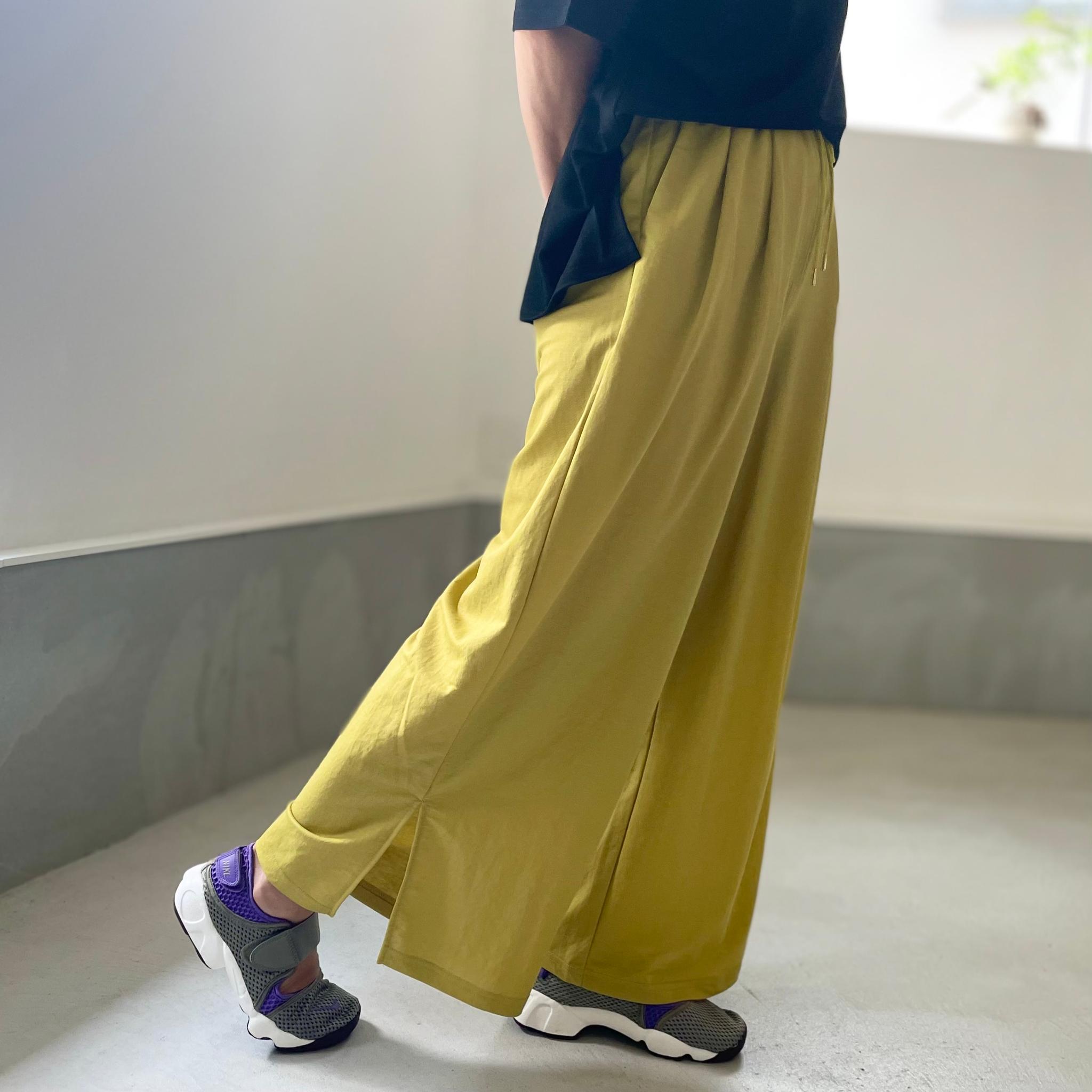 【接触冷感】サイドスリット イージーワイドパンツ 4色展開【ブラウン】『2025リデザイン』 | 14枚目